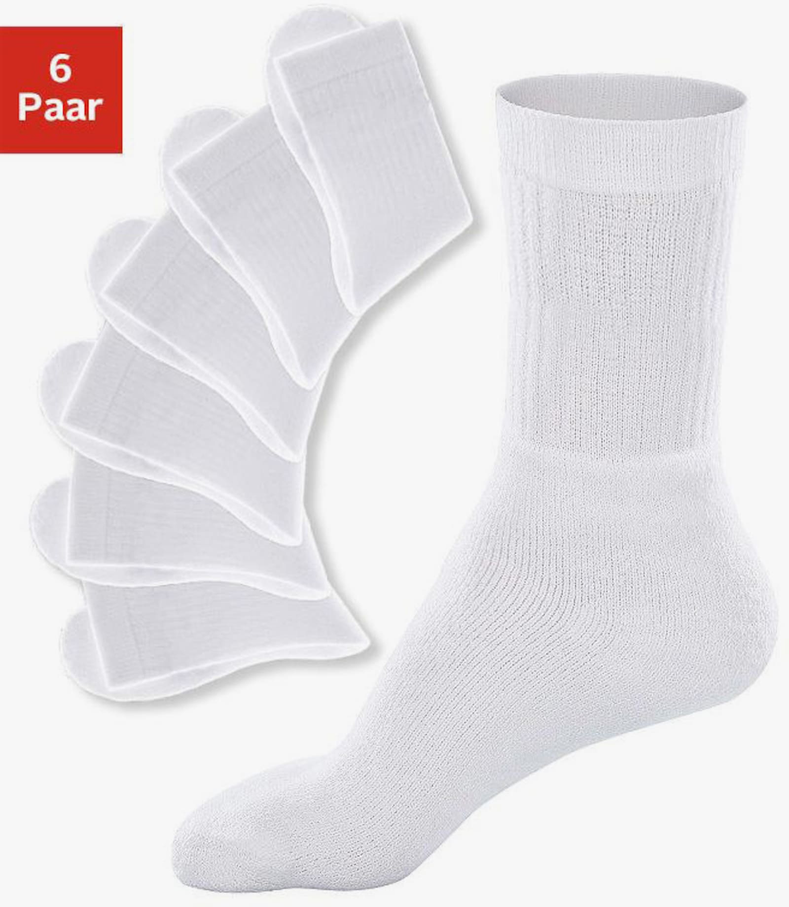 Go in Tennissokken - wit