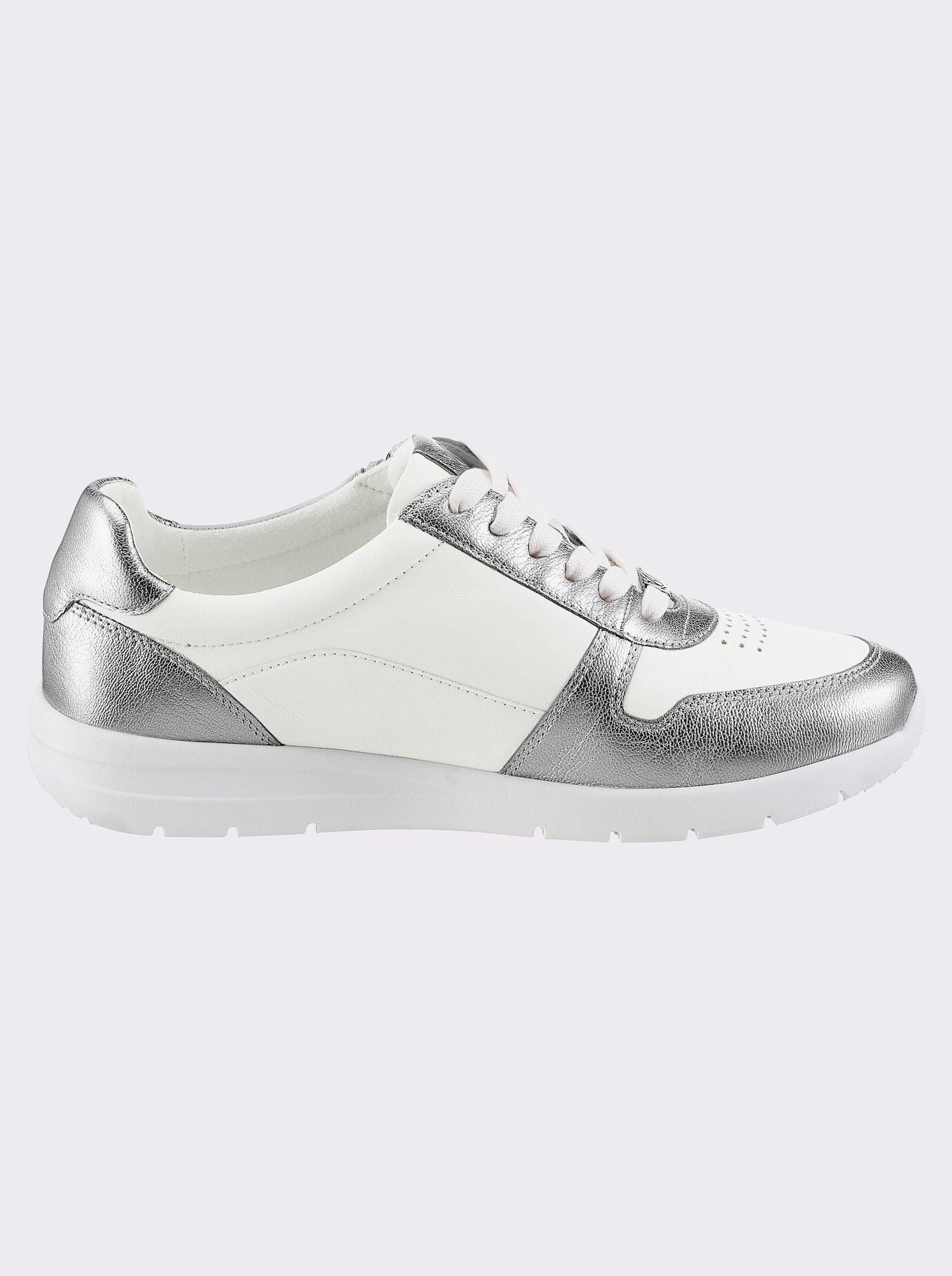 Caprice Sneaker mit waschbarem Wechselfußbett, Weite K - weiß