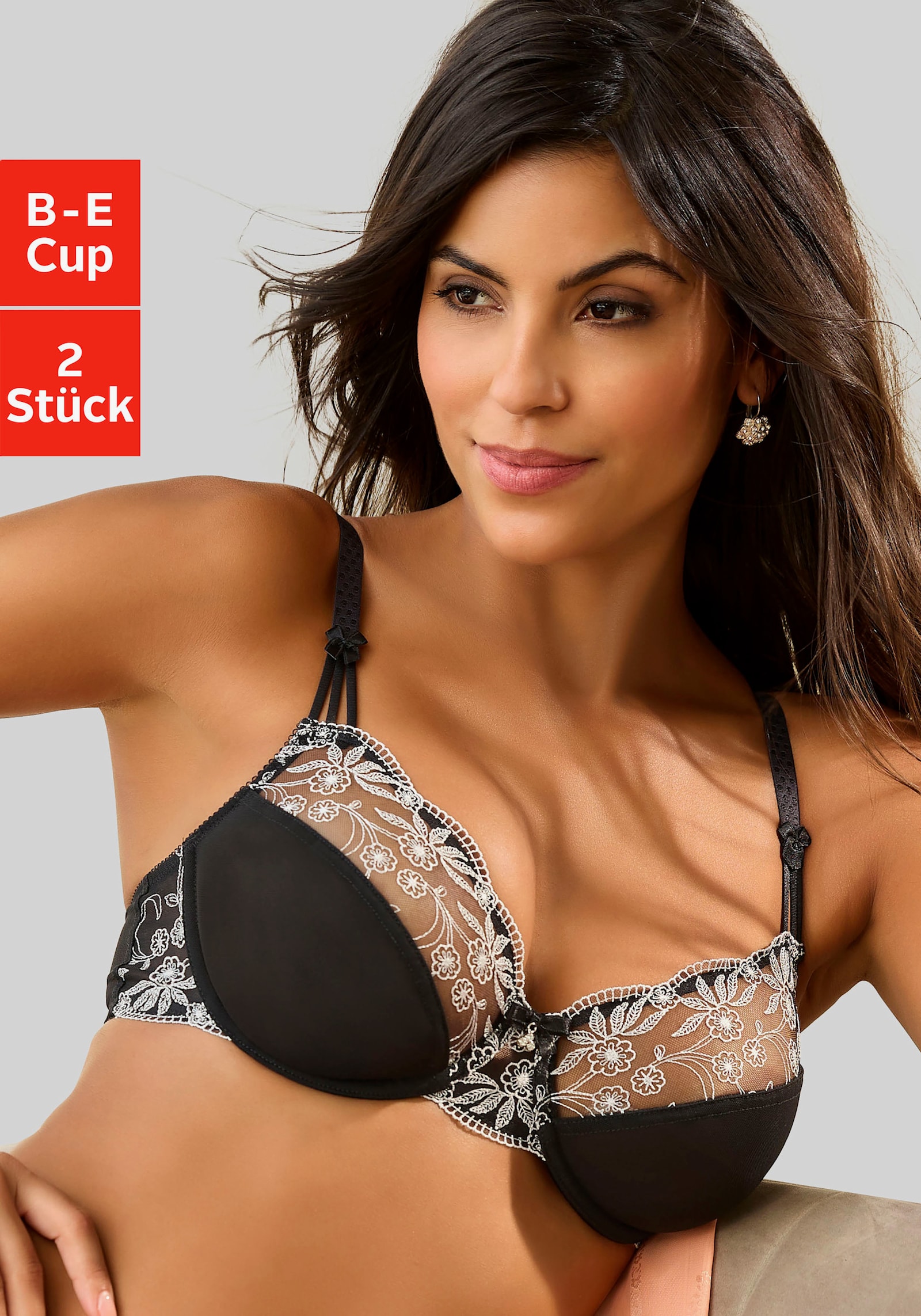 Nuance Soutien-gorge à armatures - noir-blanc+blanc