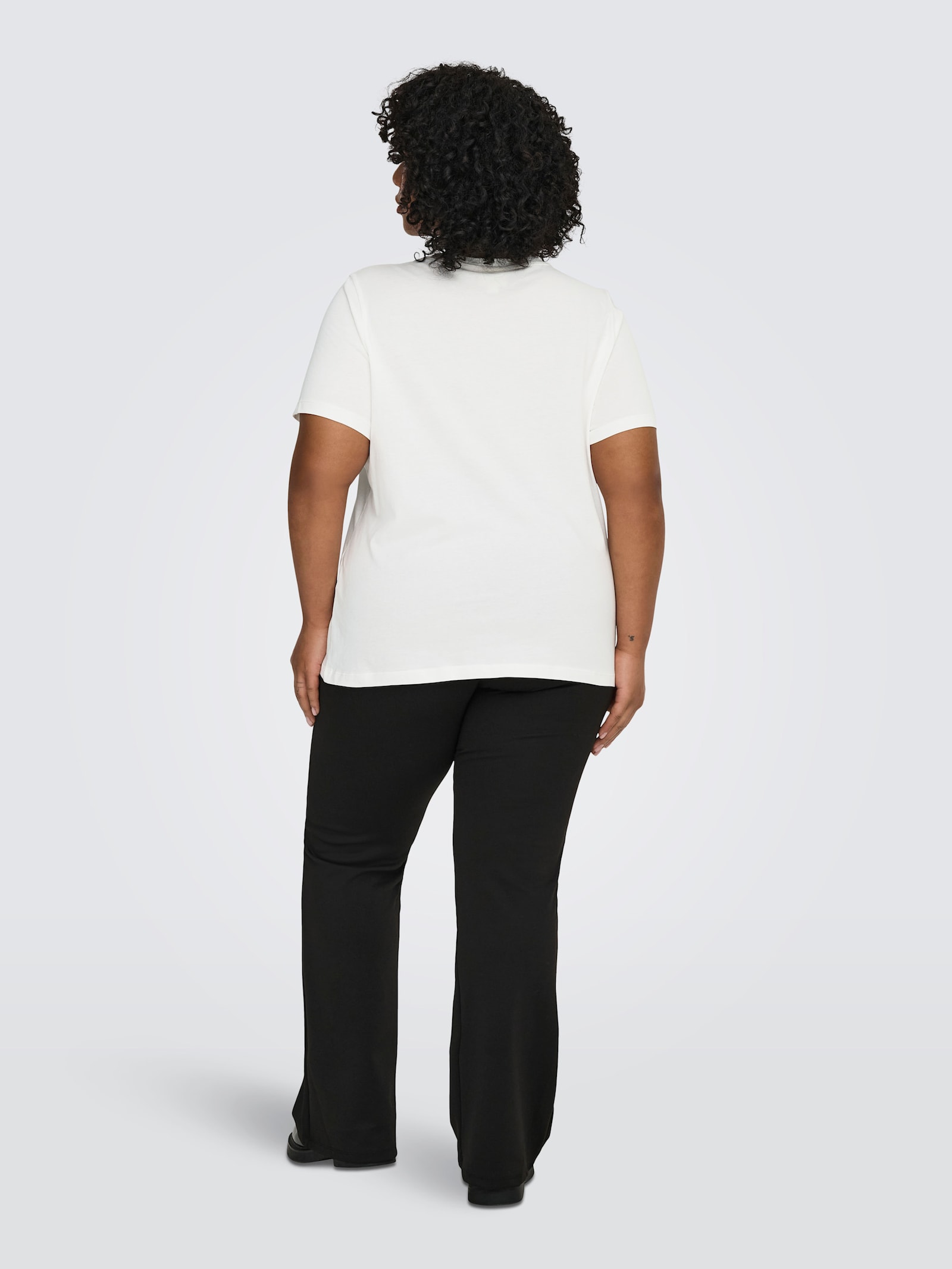 ONLY CARMAKOMA T-Shirt - cloud dancer print:gold glitter heart