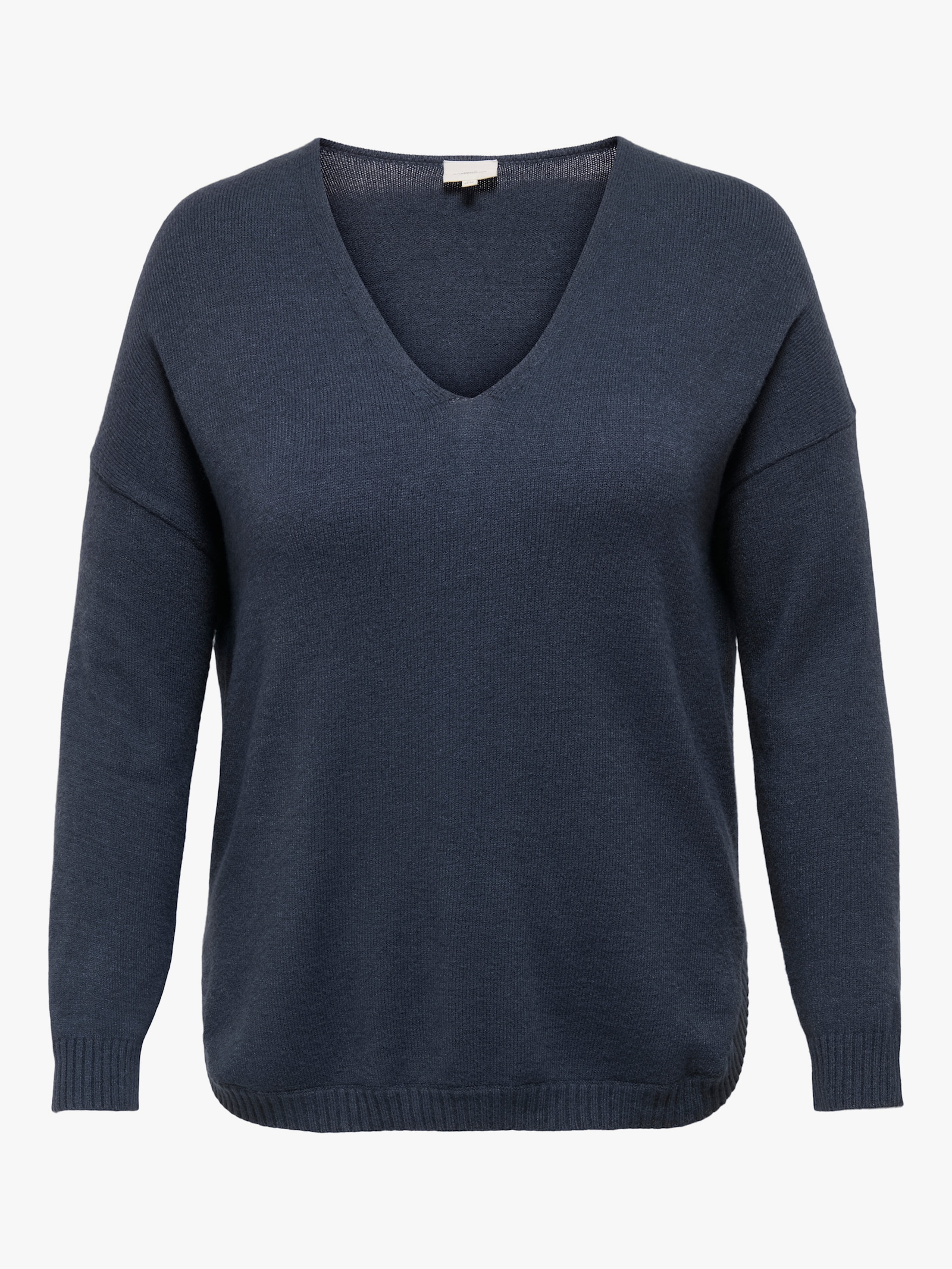 ONLY CARMAKOMA V-Ausschnitt-Pullover - ombre blue