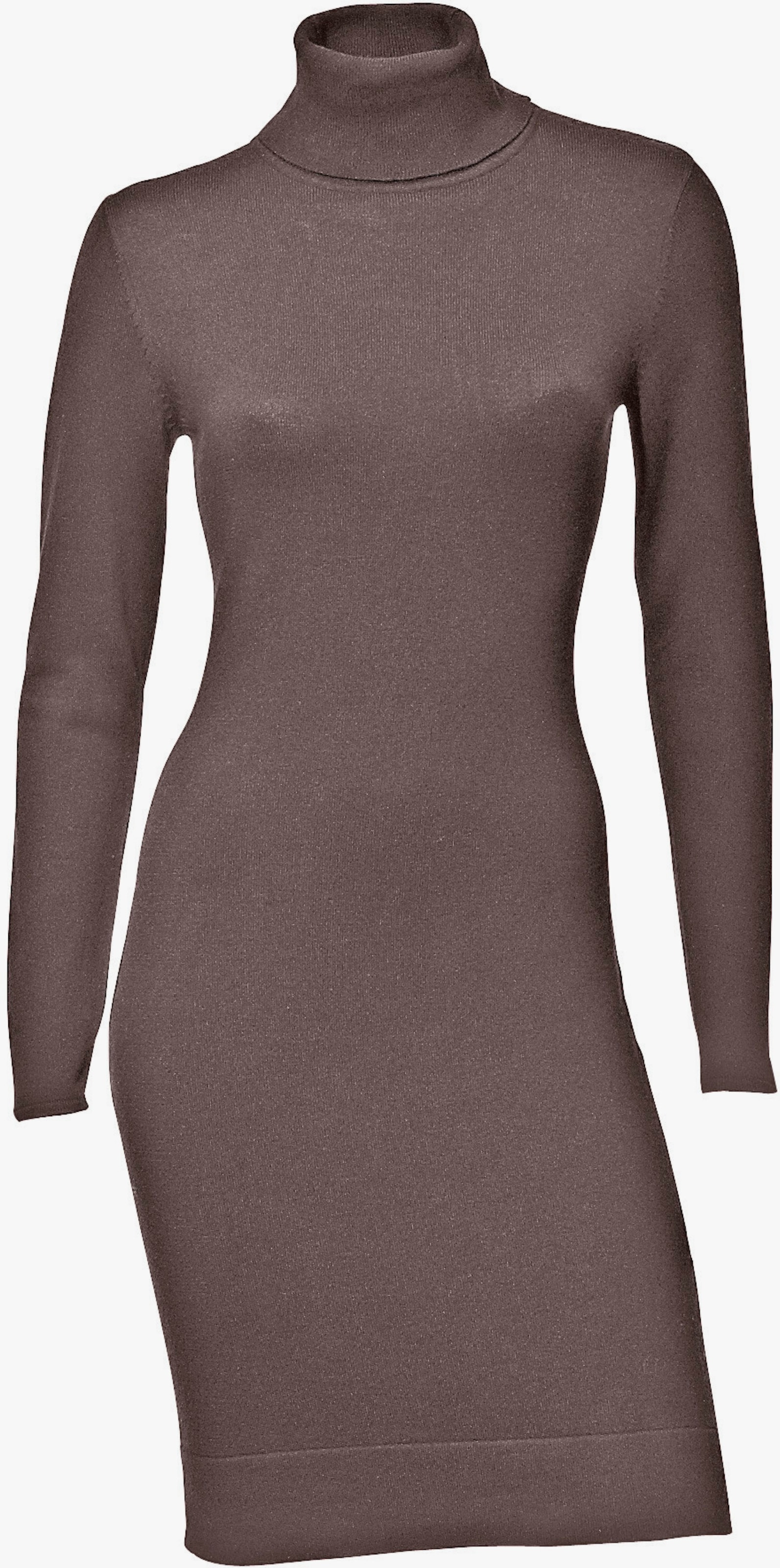 heine Strickkleid mit Rollkragen - taupe