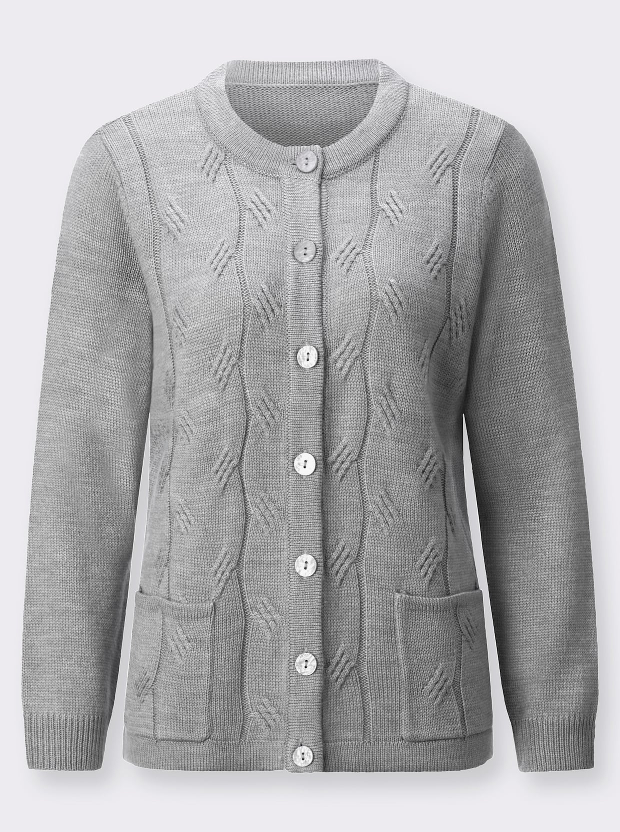 Vest - steengrijs/gemêleerd