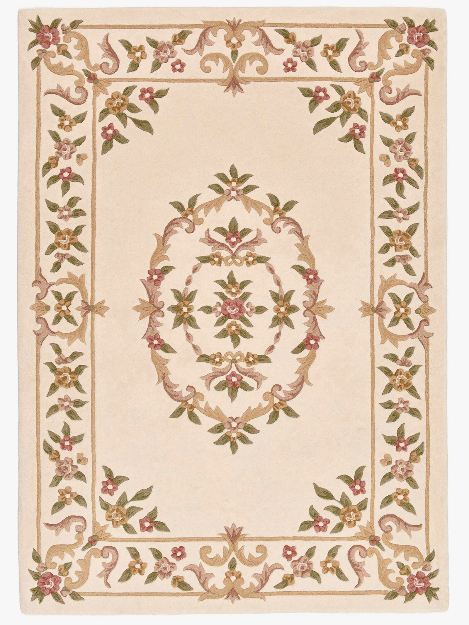 Theko Teppich - beige-gemustert