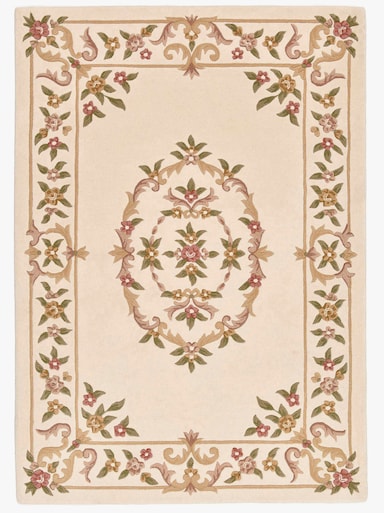 Theko Teppich - beige-gemustert