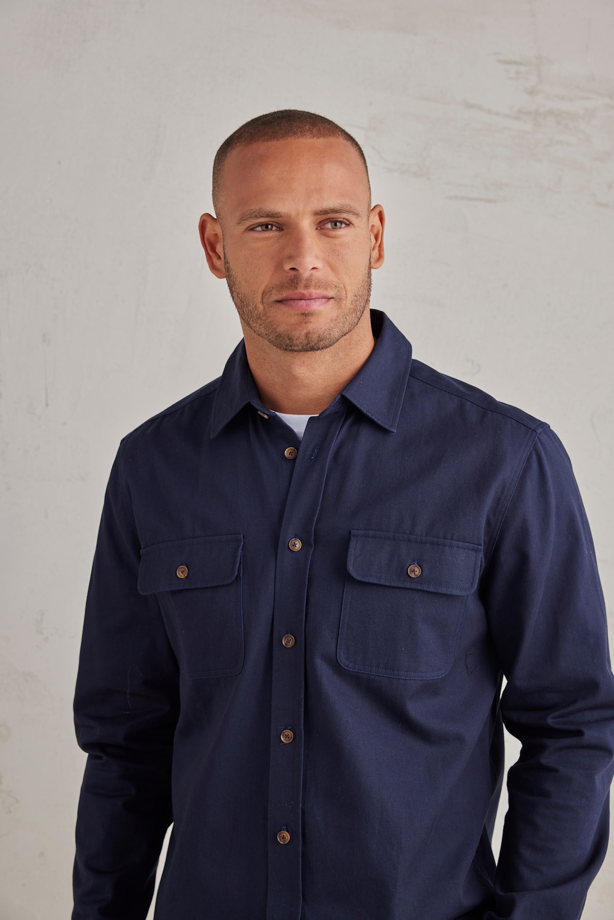 Overhemd met lange mouwen - navy