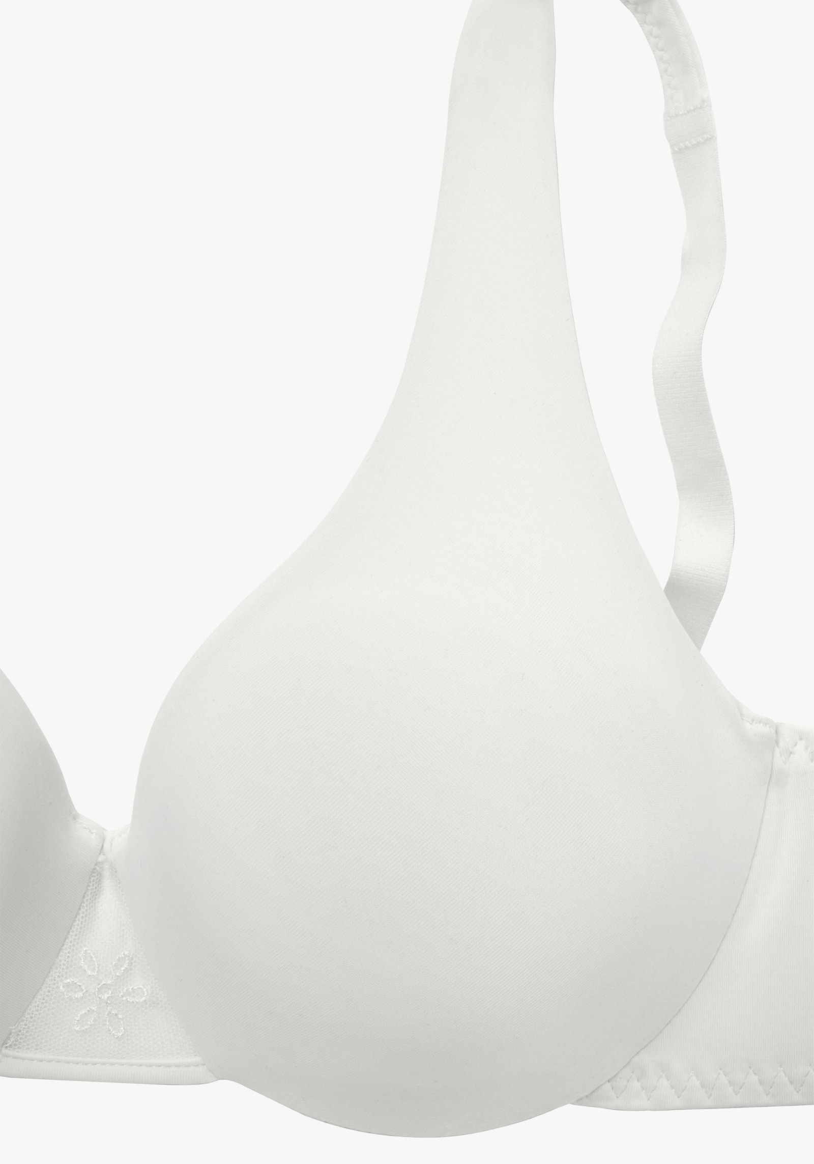 Nuance T-Shirt-BH - nougat+weiß