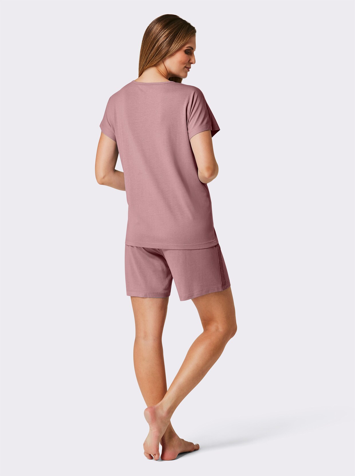 wäschepur Shorty's - mauve + bleu