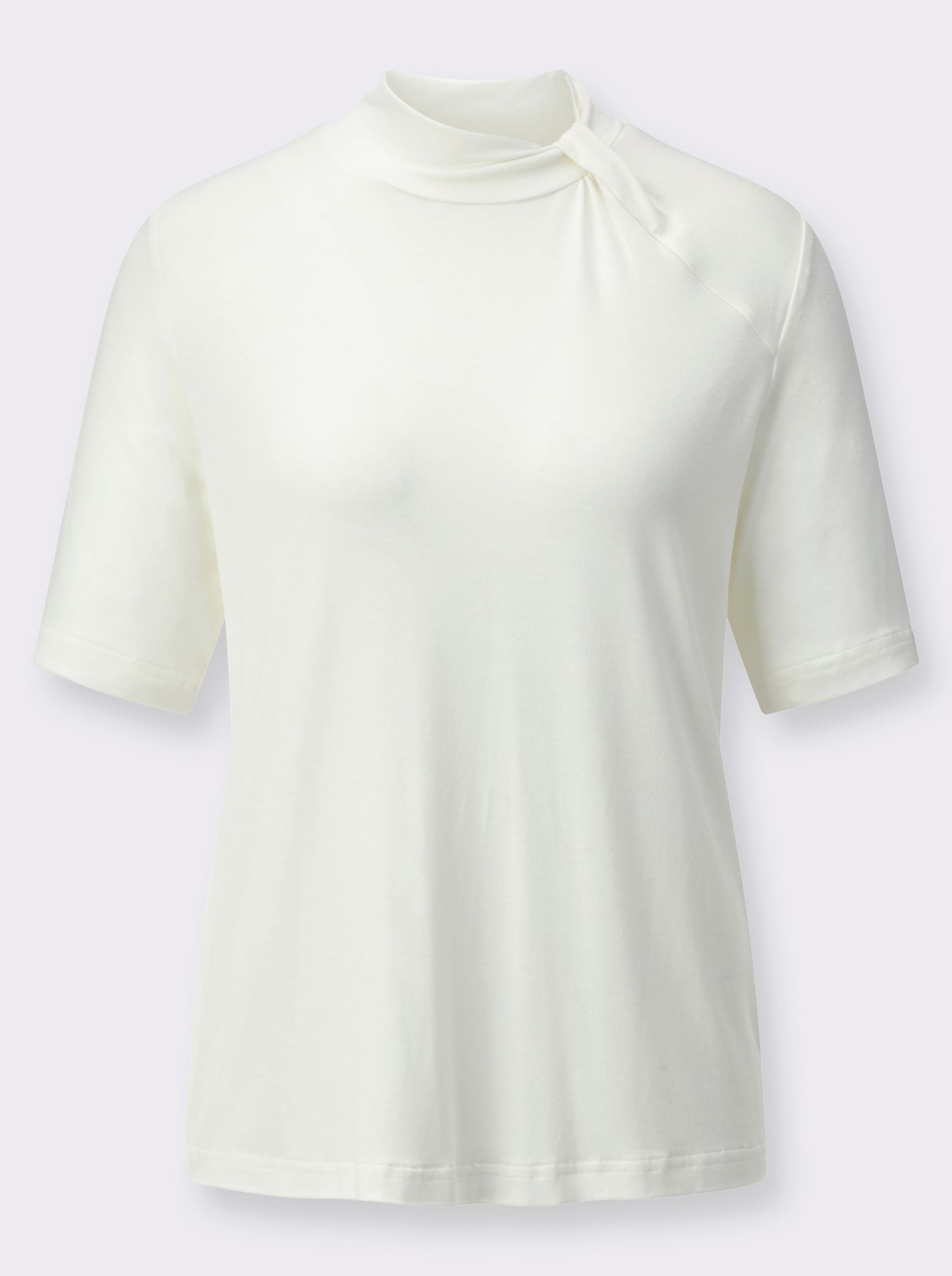 Stehkragenshirt - ecru