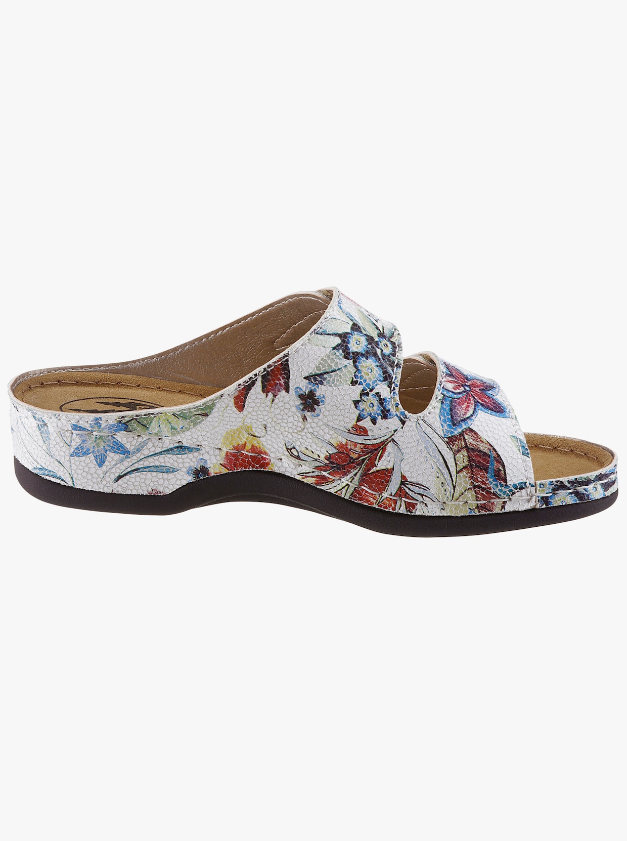 Franken Schuhe Slip in-skor - vit-blommig