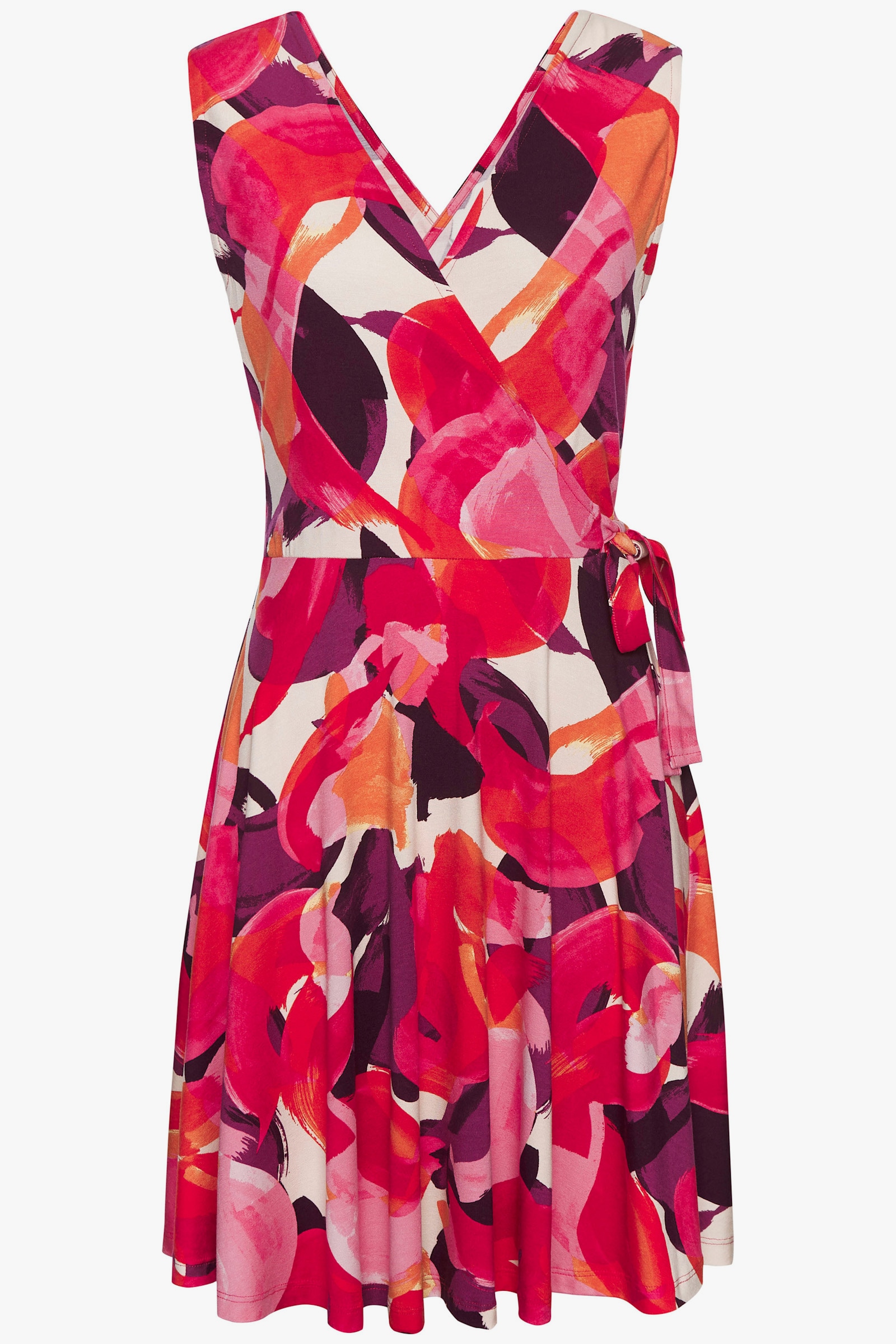 Vivance Strandjurk - rood/lila bedrukt