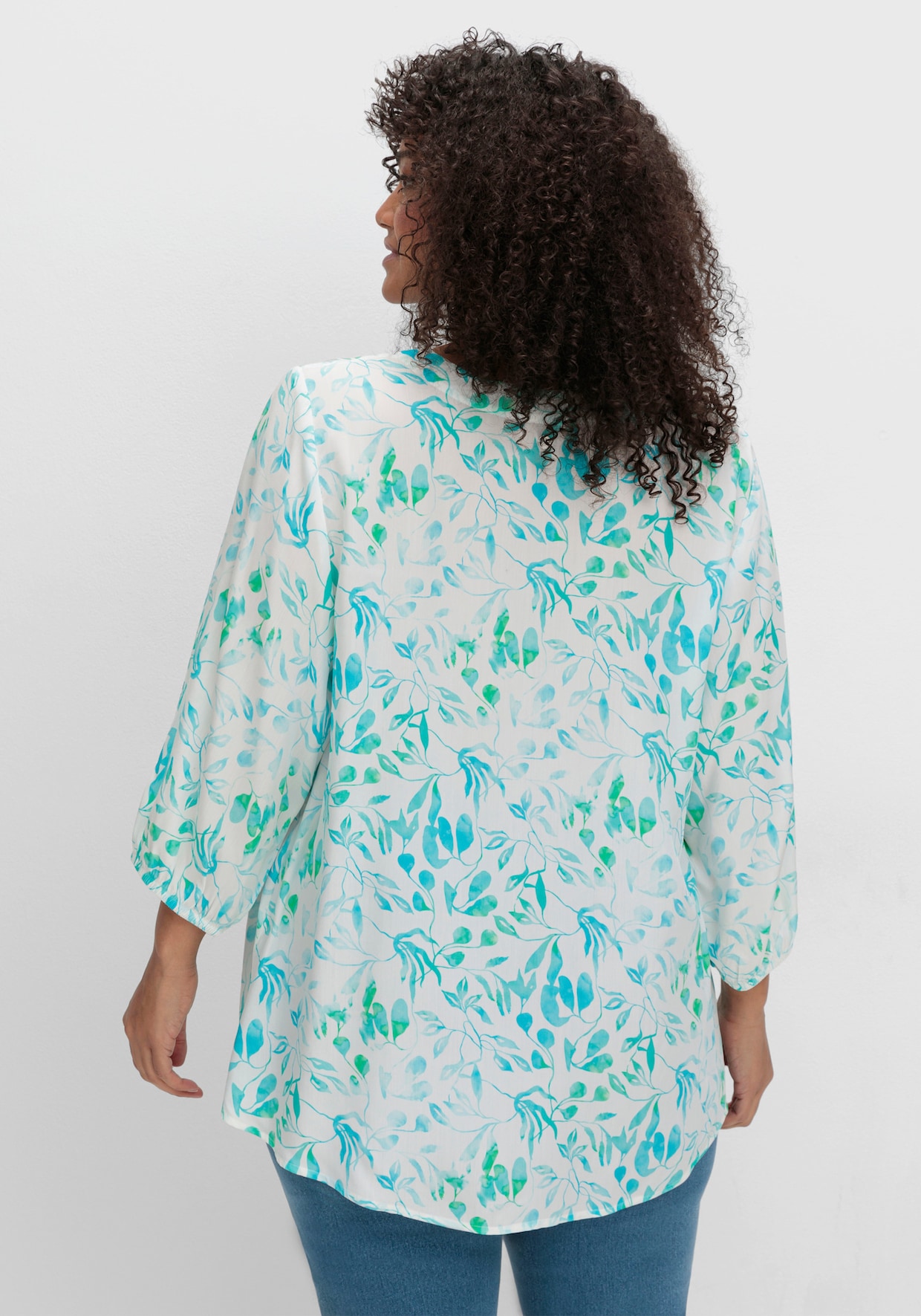 sheego Tunique - écru à motifs