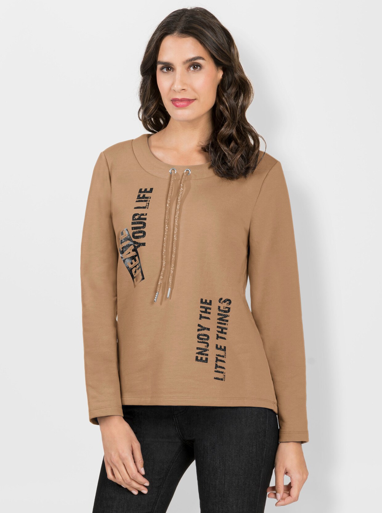 Sweatshirt - camel