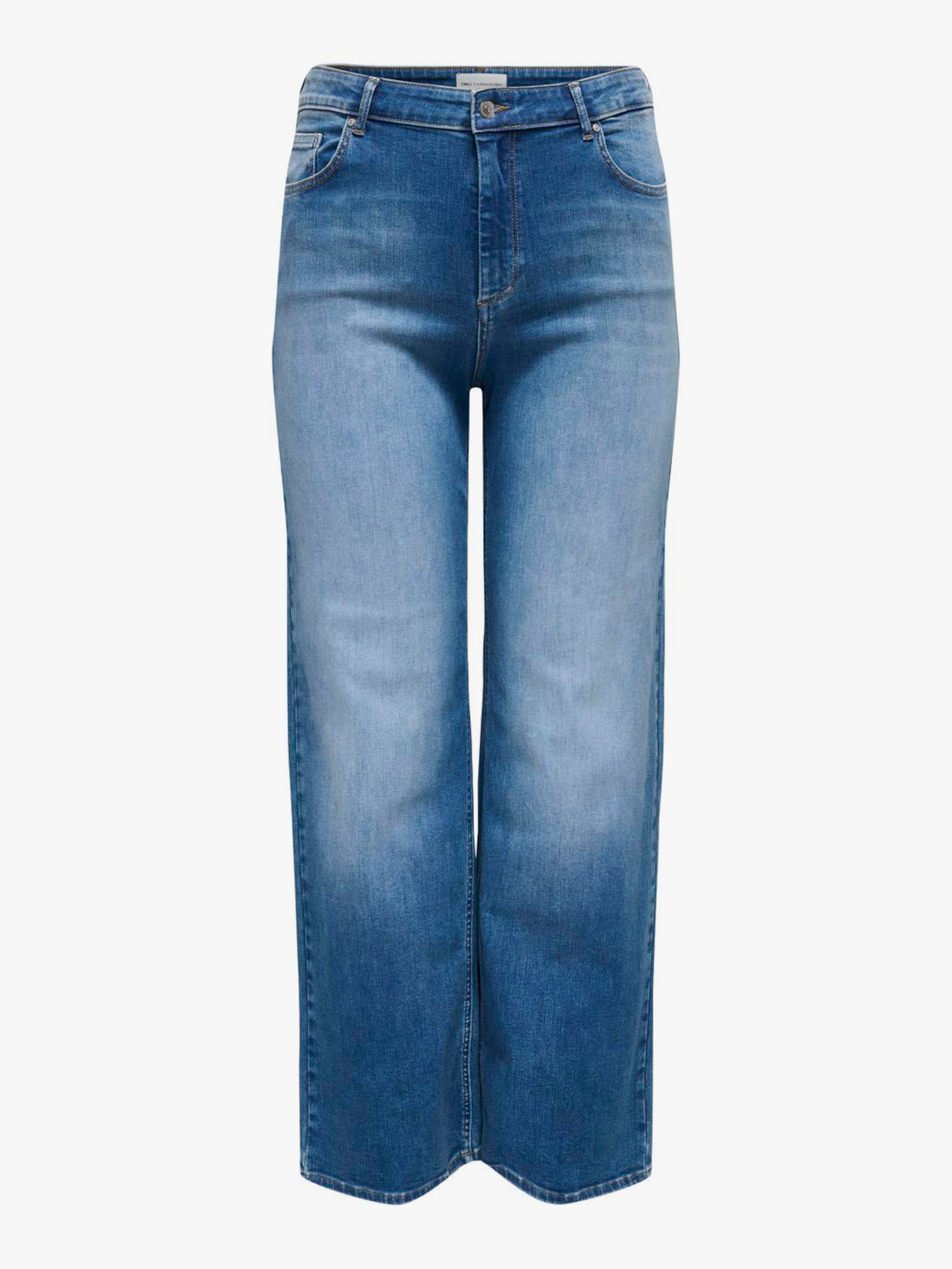 ONLY CARMAKOMA High-waist-Jeans - medium blue denim
