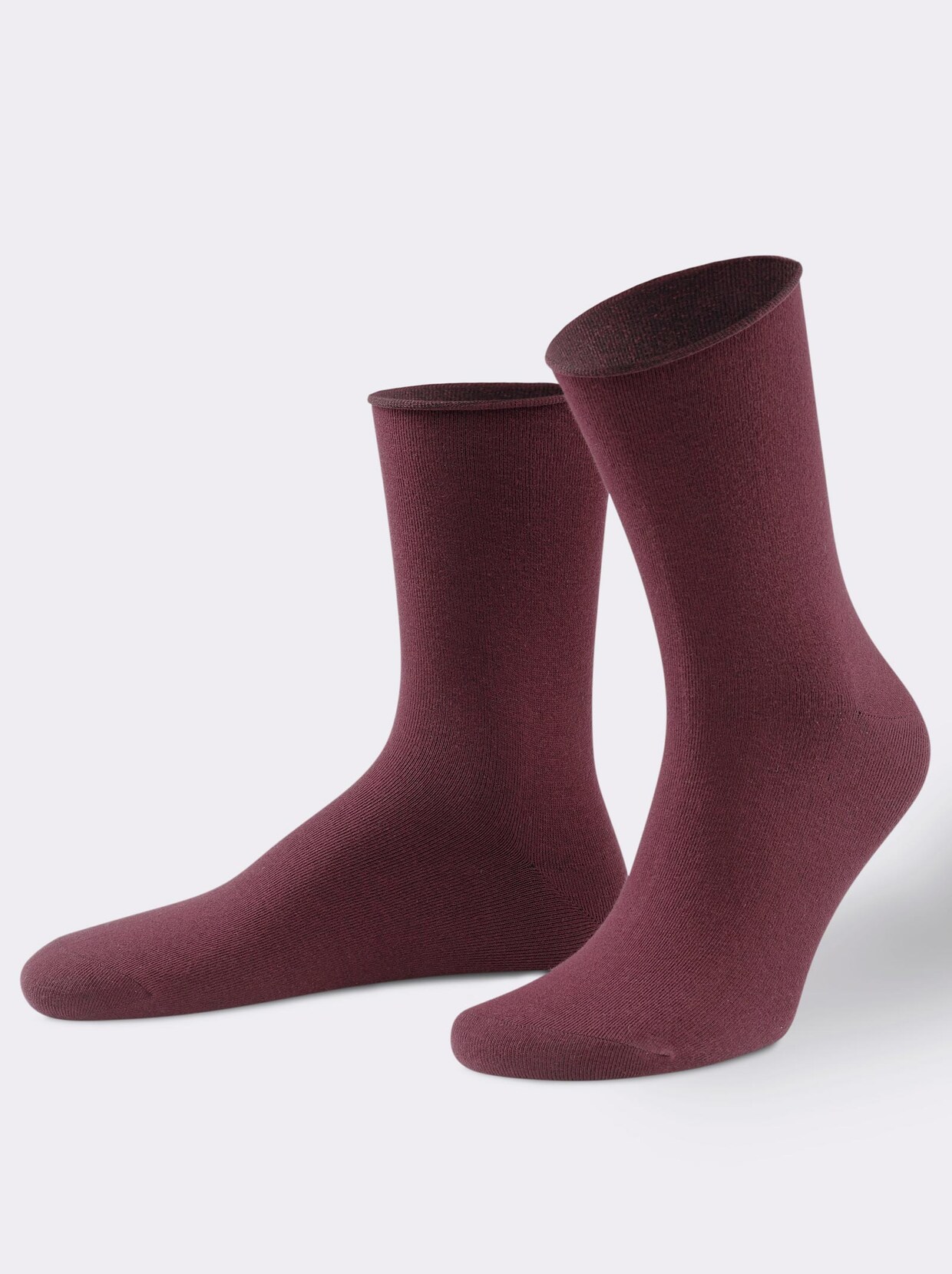 Sympatico Damen-Socken - bordeaux