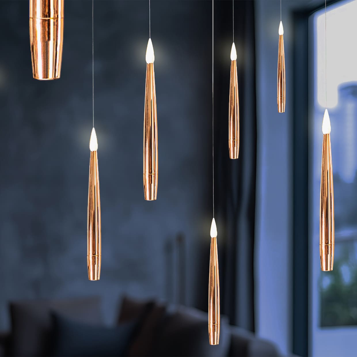 my home LED Dekolicht - chrom roségold