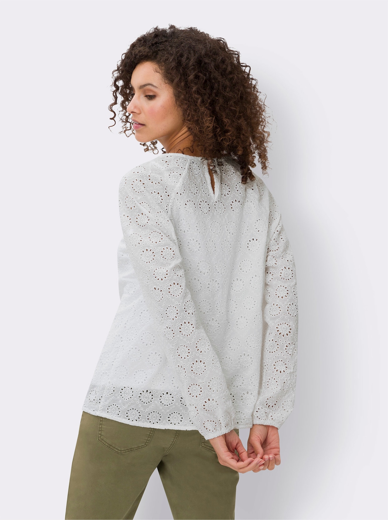 heine Blouse met lange mouwen - ecru