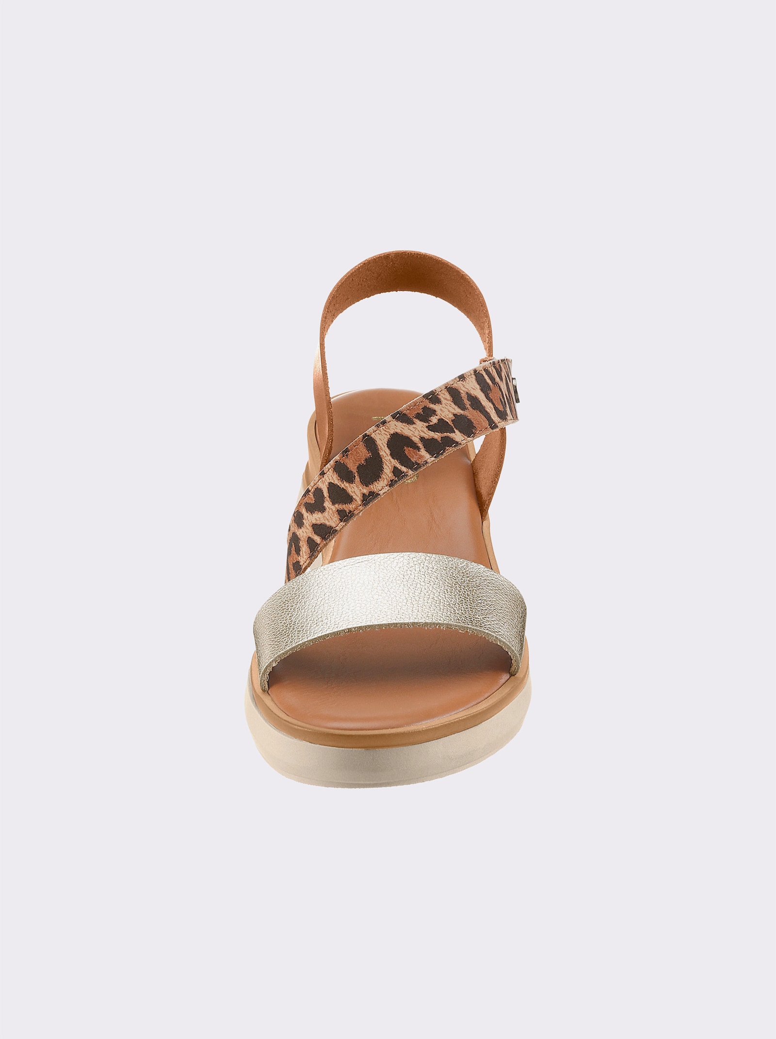 heine Sandalette - gold-cognac-leofarben