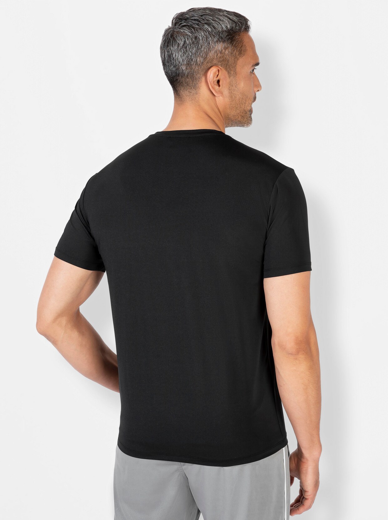 Catamaran Sports Sportshirt - grau-meliert + schwarz