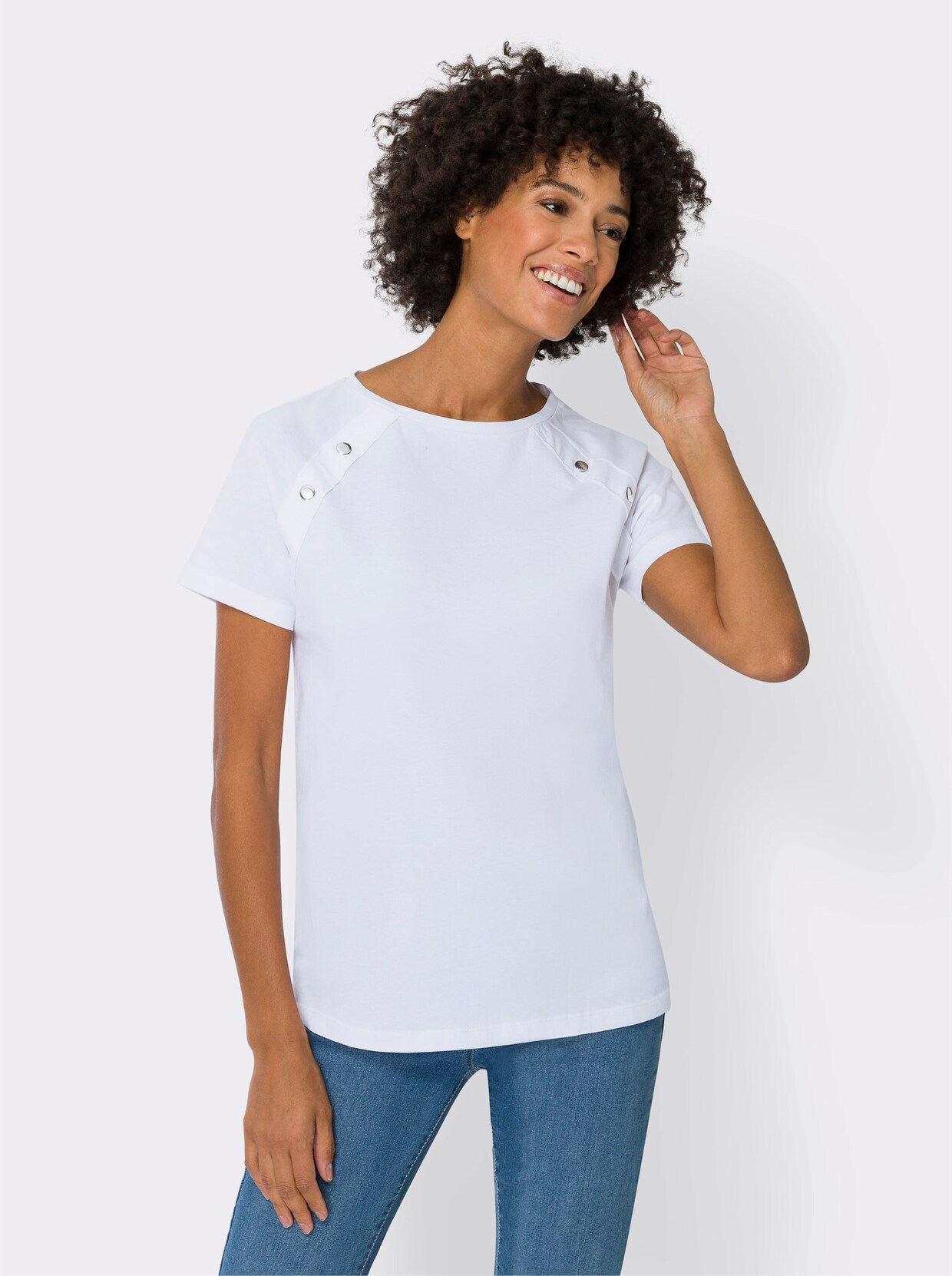 Shirt met korte mouwen - ecru