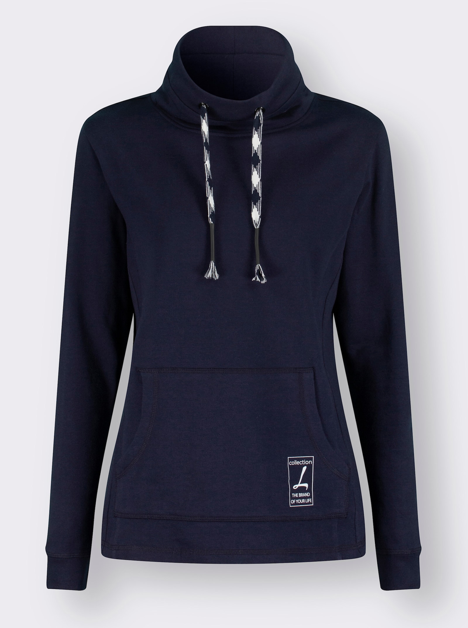 Sweatshirt mit Känguru-Tasche - marine