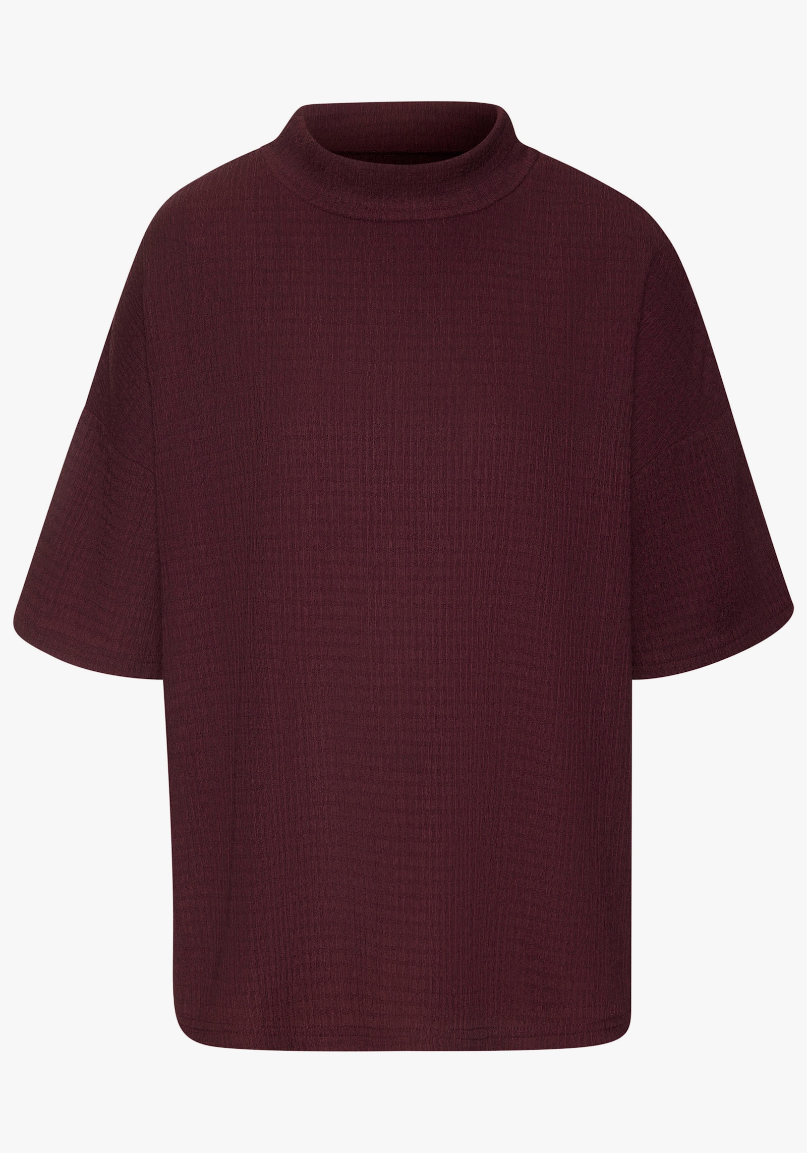 LASCANA Kurzarmshirt - aubergine