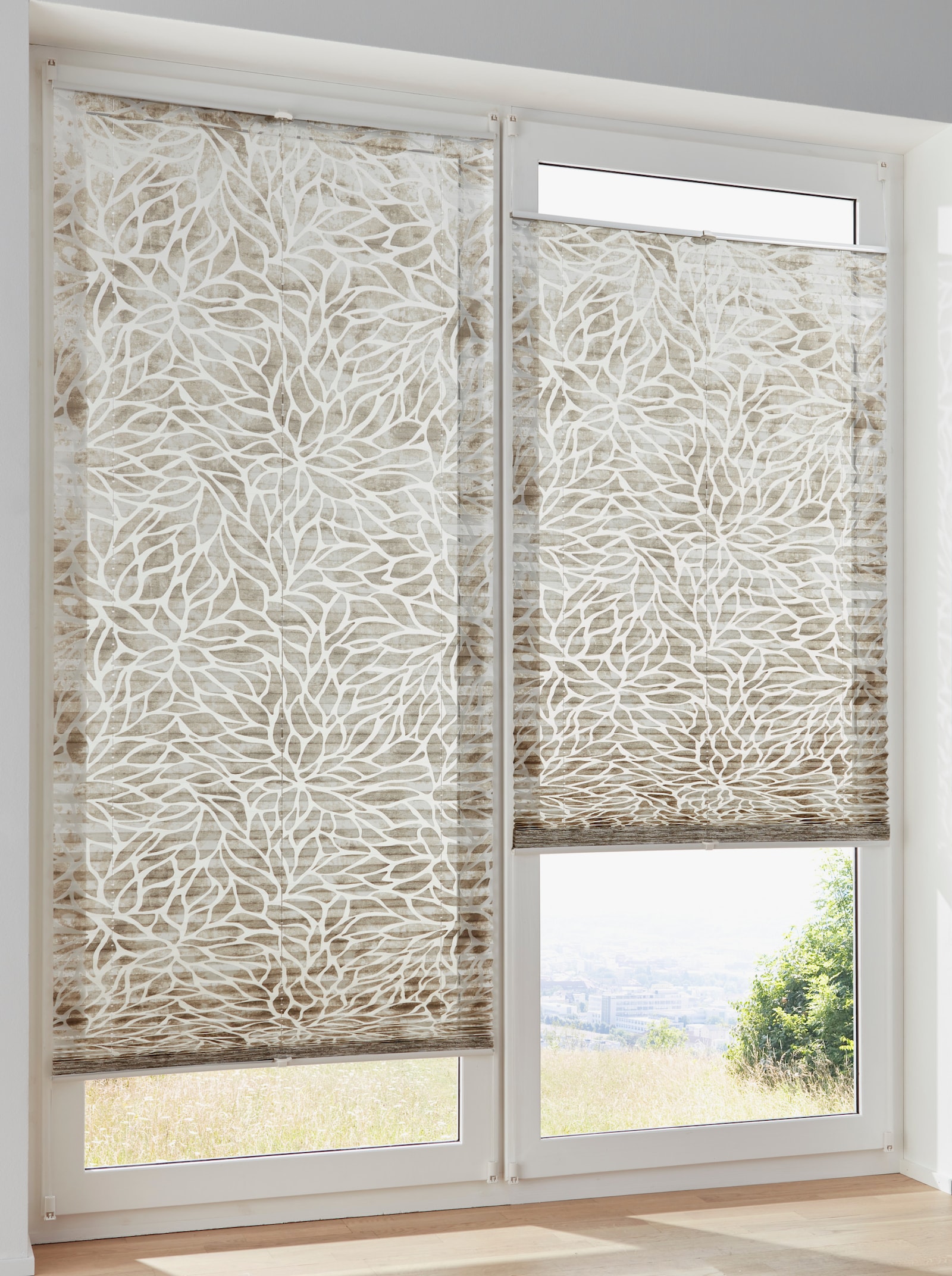 heine home Plissee-Jalousie - weiß-natur