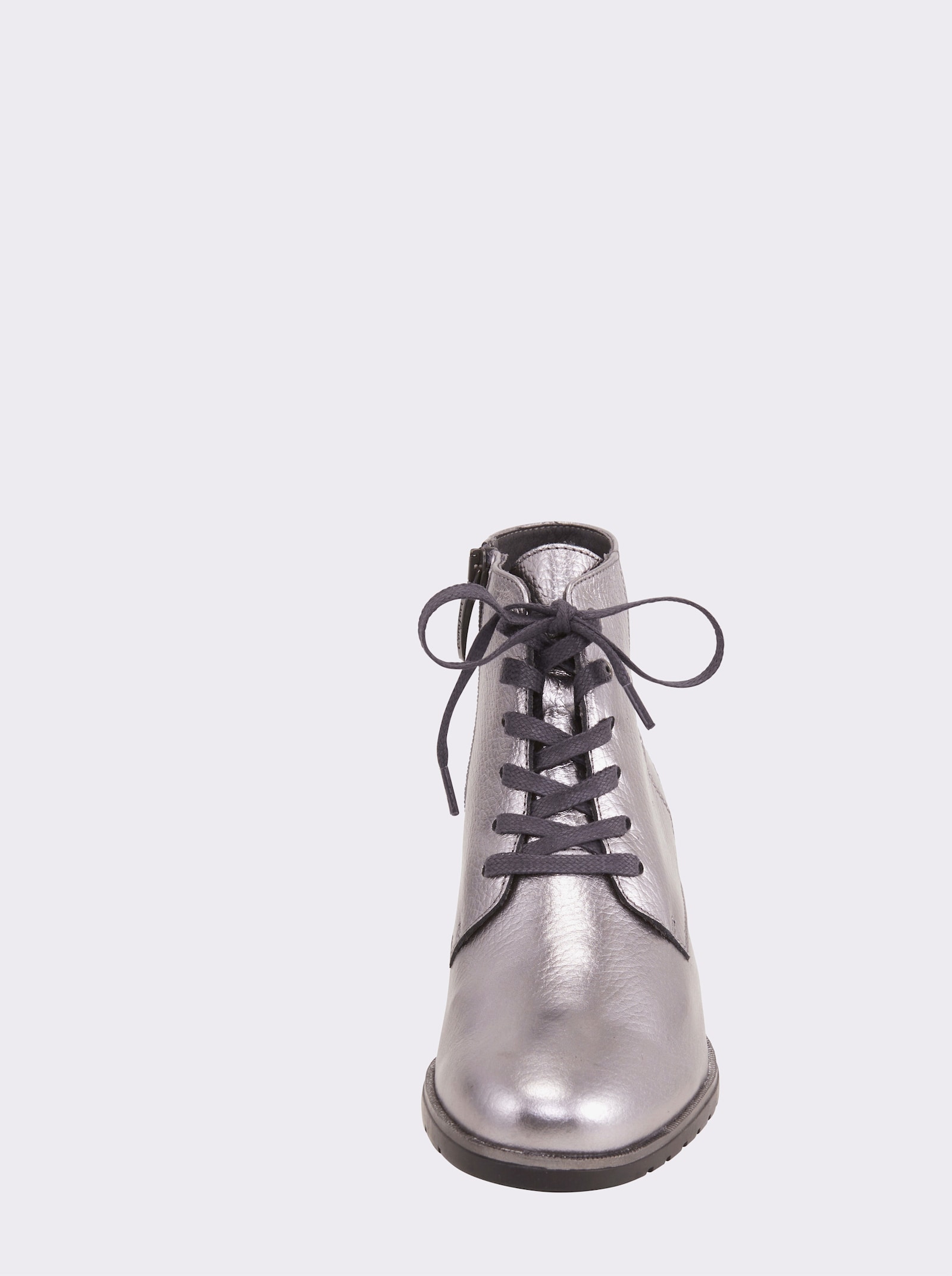 heine Schnürstiefelette - silbergrau