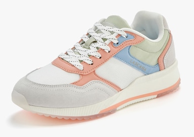 LASCANA Sneaker - grau/koralle