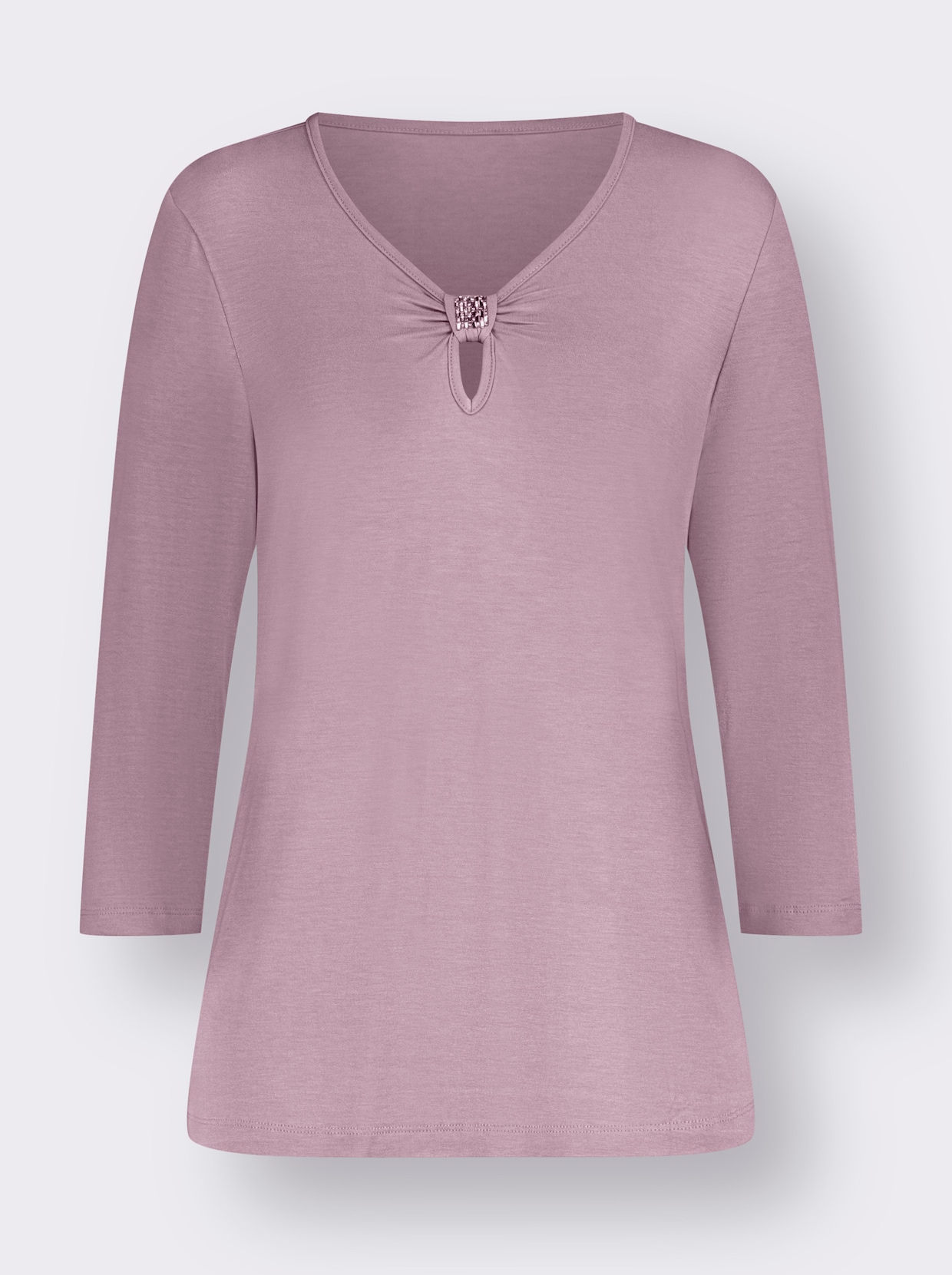 Shirt met 3/4-mouw - mauve