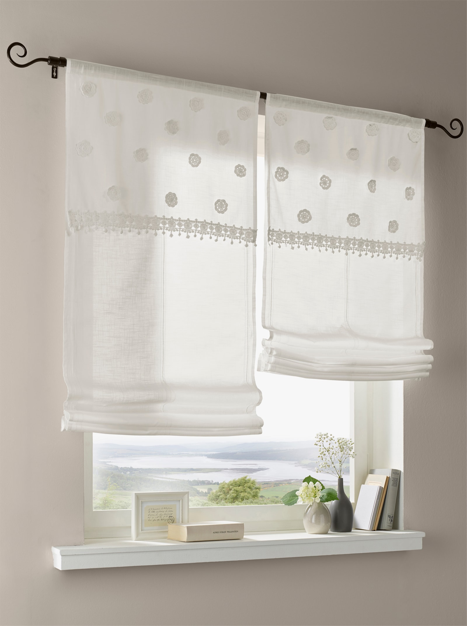 heine home Raffrollo - weiß