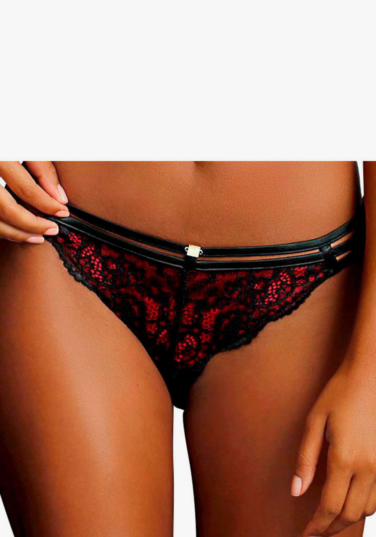 JETTE Rioslip - zwart/rood