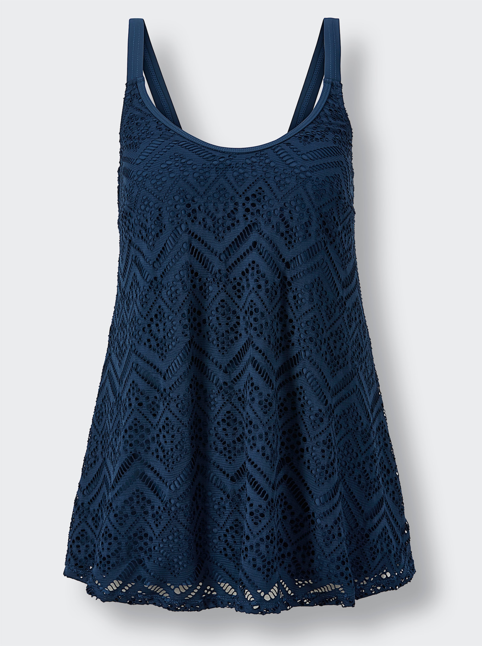 feel good Haut de tankini avec dentelle - bleu foncé