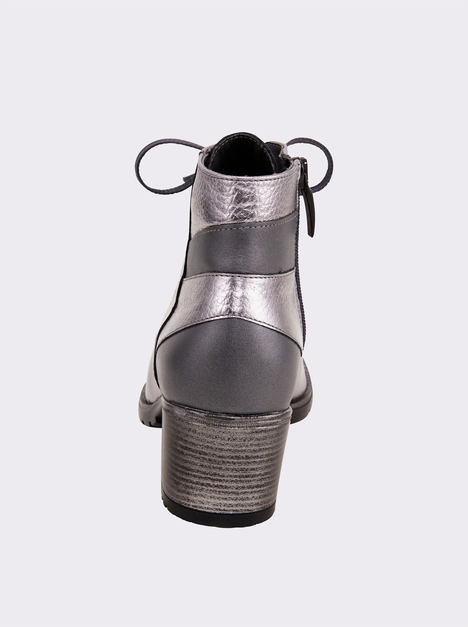 heine Schnürstiefelette - silbergrau