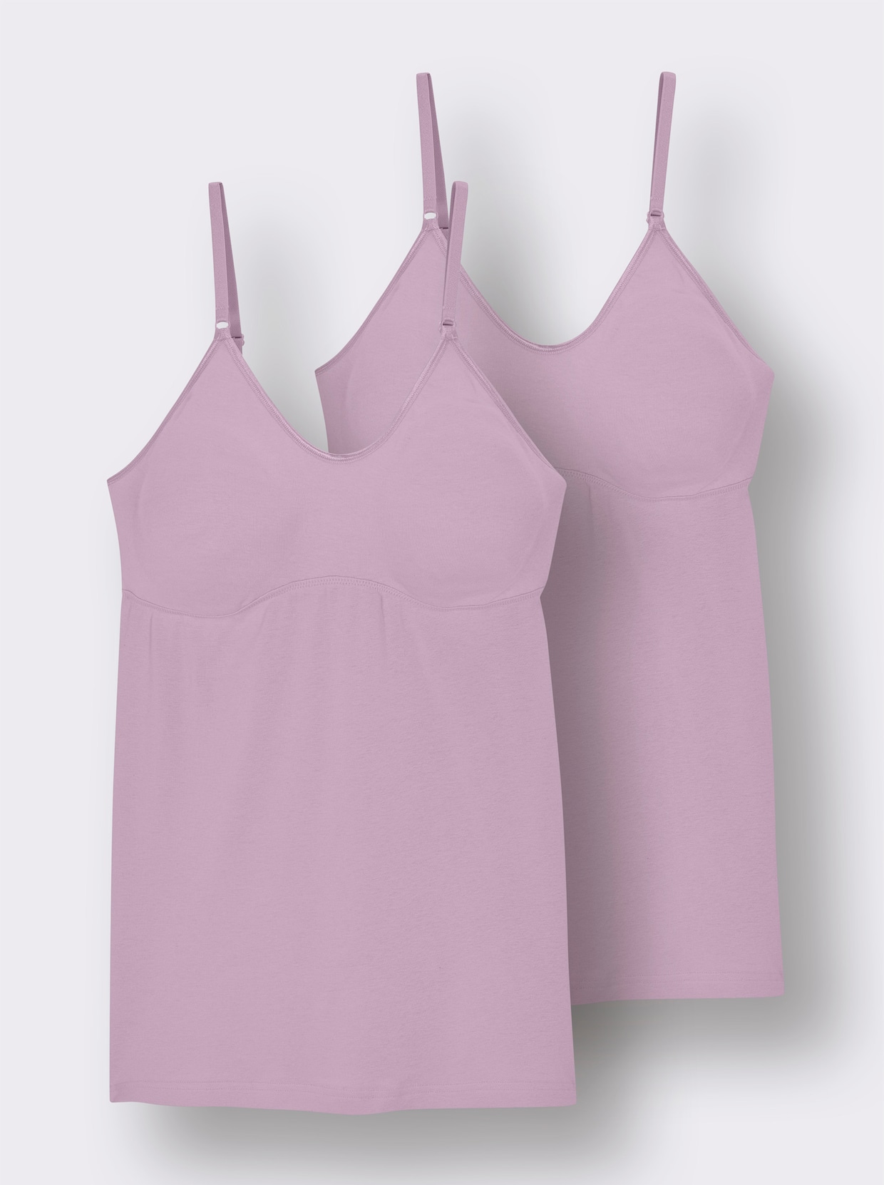 wäschepur BH-Hemd mit doppelt gemoldeten Cups - flieder