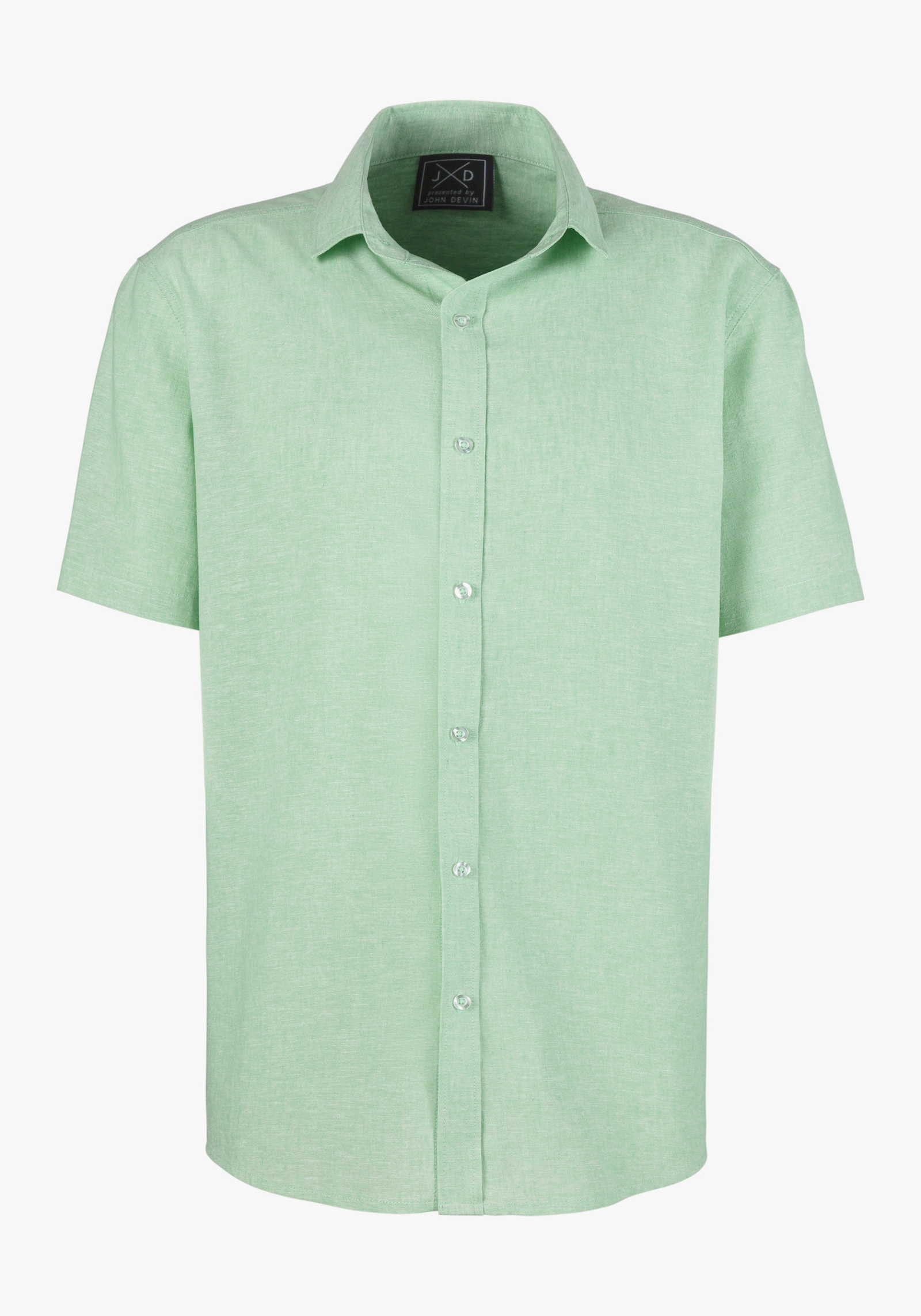 John Devin Kurzarmhemd - grün