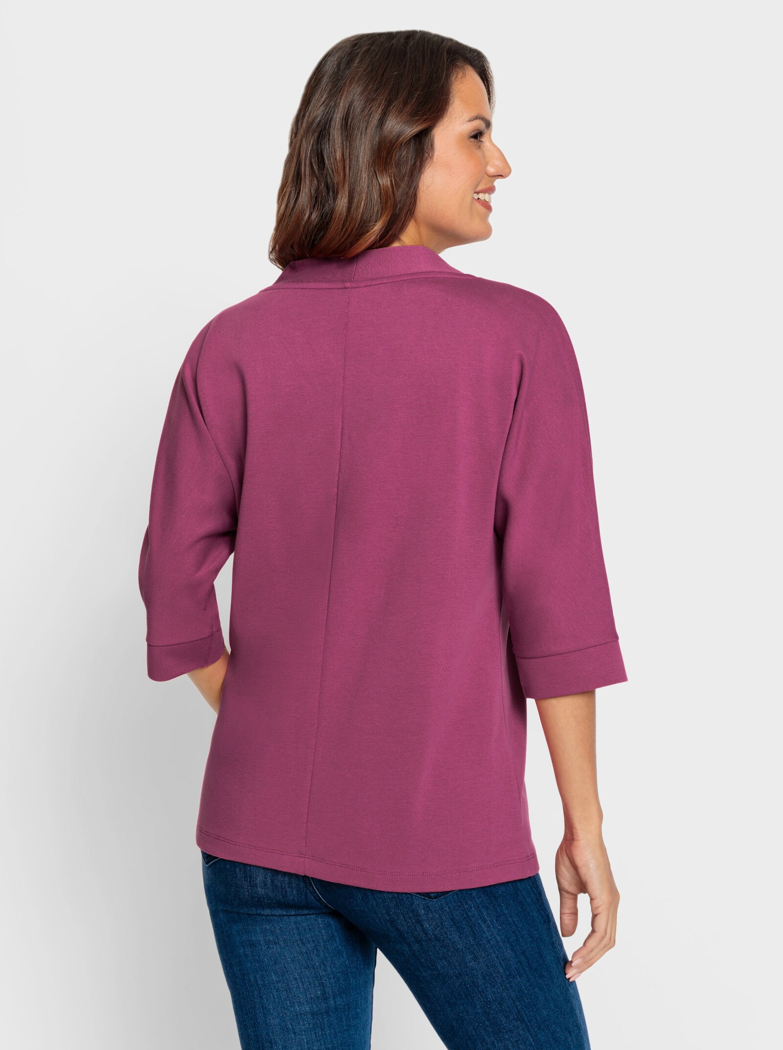 Shirtjacke mit Fledermaus-Ärmeln - erika