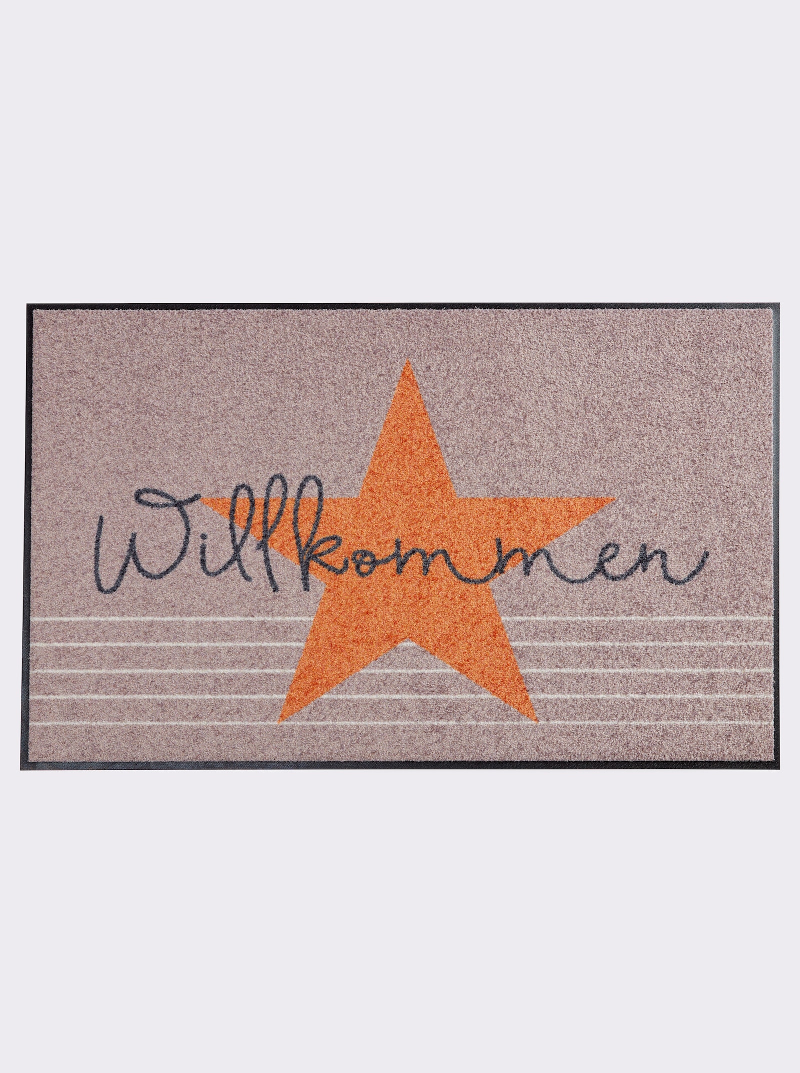 Salonloewe Voetmat - grijs/oranje