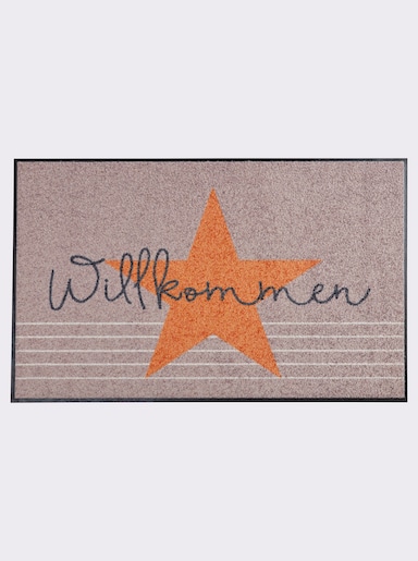 Salonloewe Voetmat - grijs/oranje