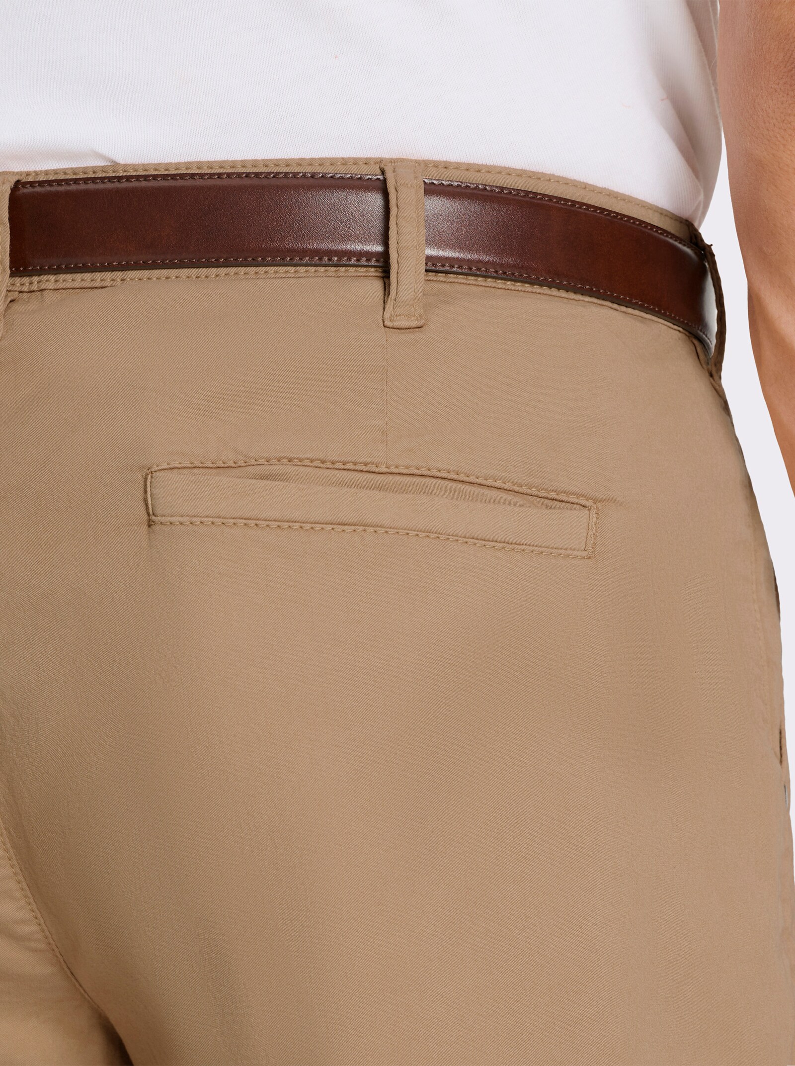 Marco Donati Bermudas aus Twill-Qualität - camel