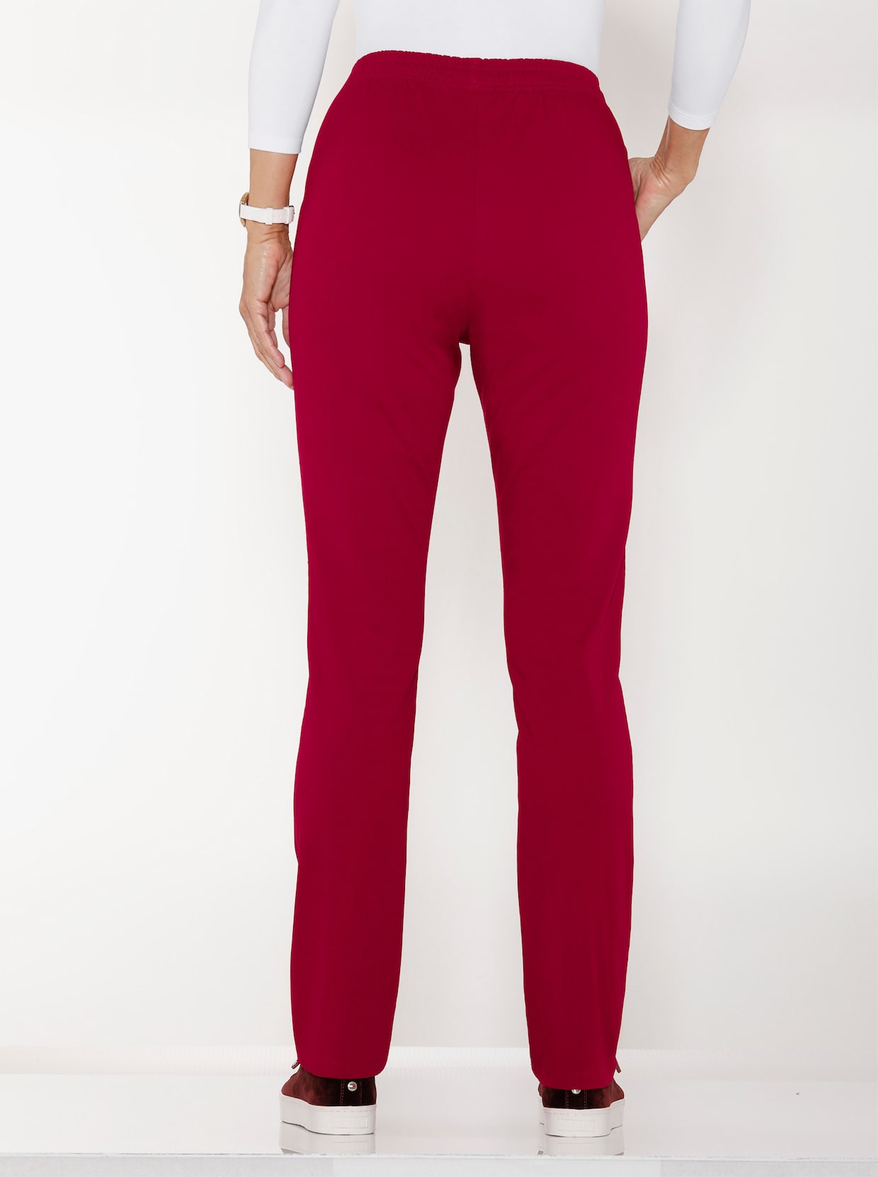 Rechte jeans - bordeaux