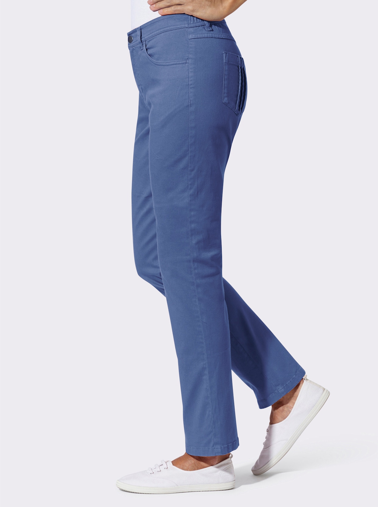 Stretch-Hose - jeansblau