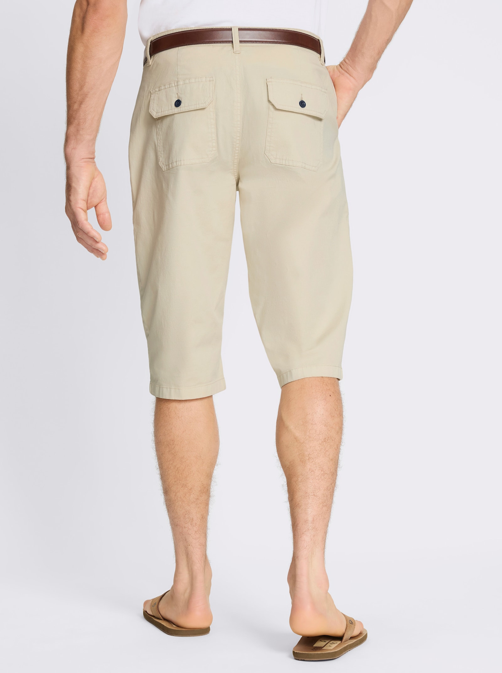 Bermudas in Twill-Qualität - sand