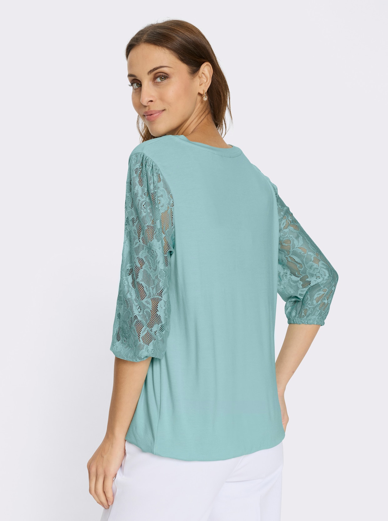 Spitzenshirt - mint