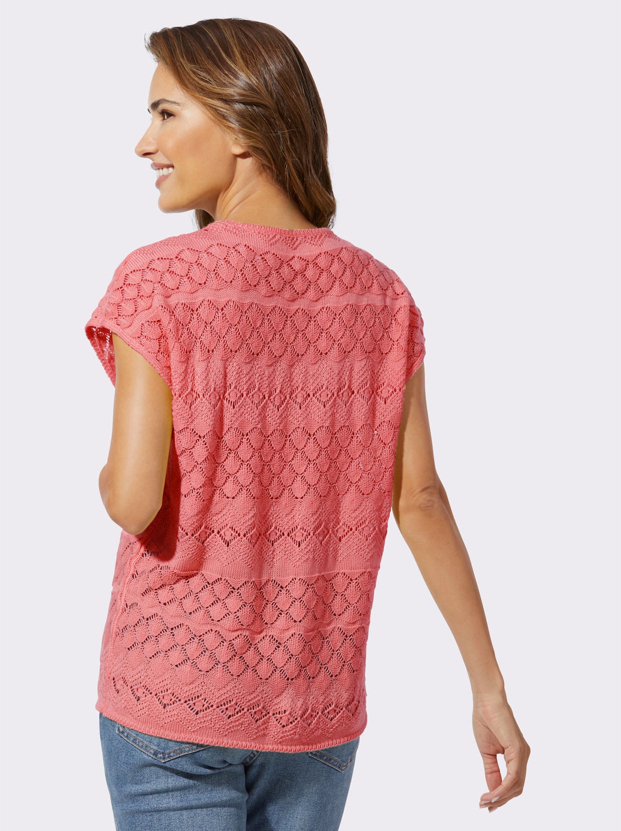 Pullover met korte mouwen - flamingo