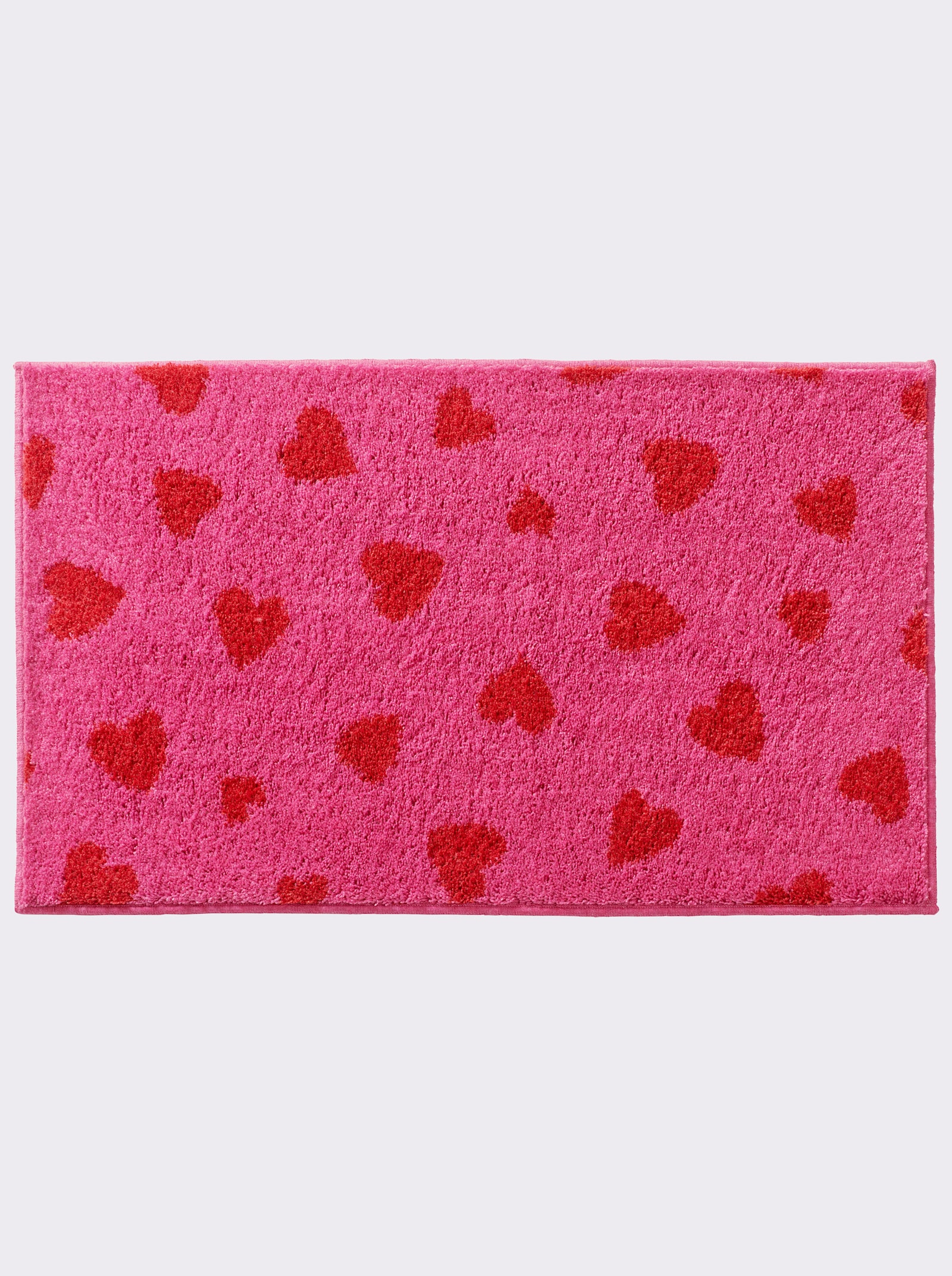 Grund Badematte - pink-rot-gemustert