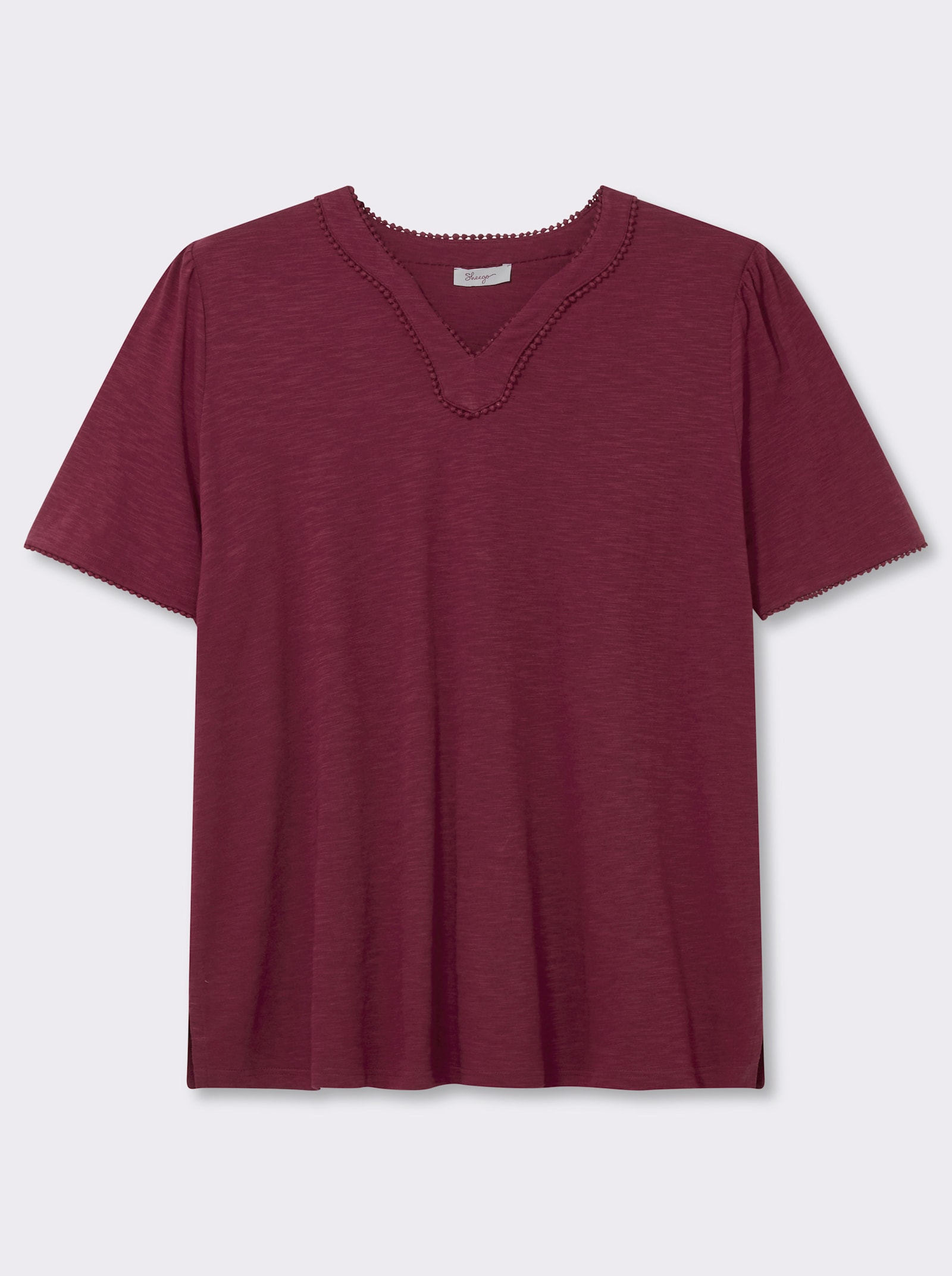 sheego Halbarmshirt - bordeaux