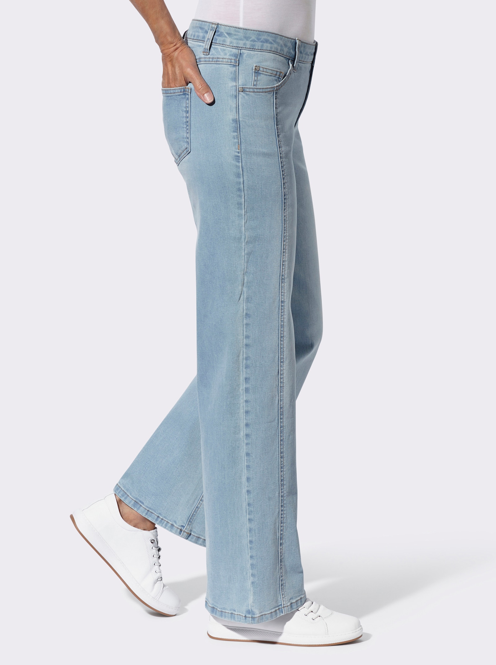 5-Pocket-Jeans in Stretch-Qualität - blue-bleached