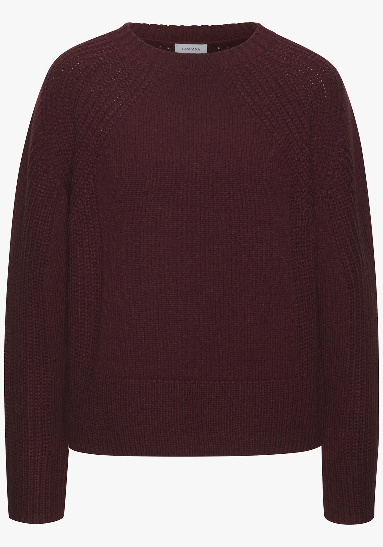 LASCANA Strickpullover - burgunder
