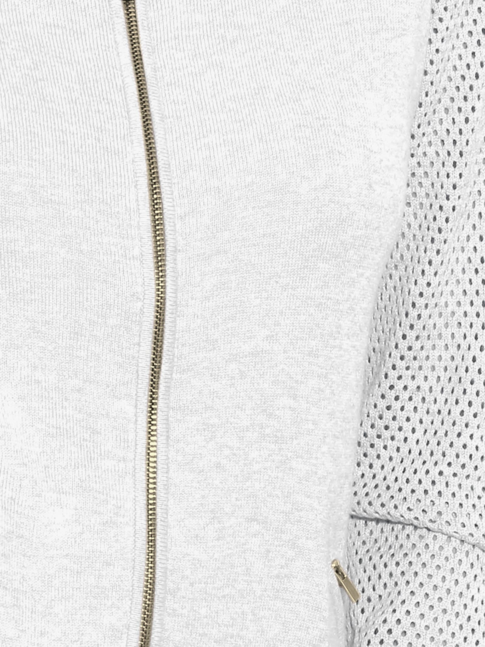 heine Fijn gebreid vest met 2-wegritssluiting - wit